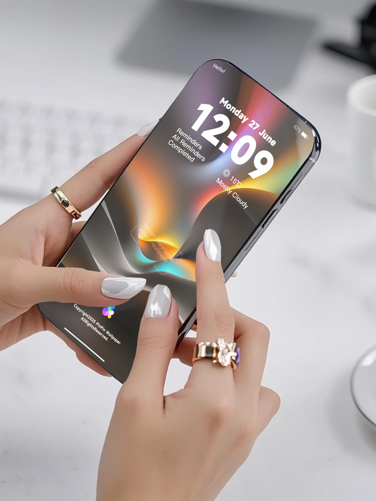 4K HD 壁紙の背景 - iPhone および Android 向け Black Universe Series20