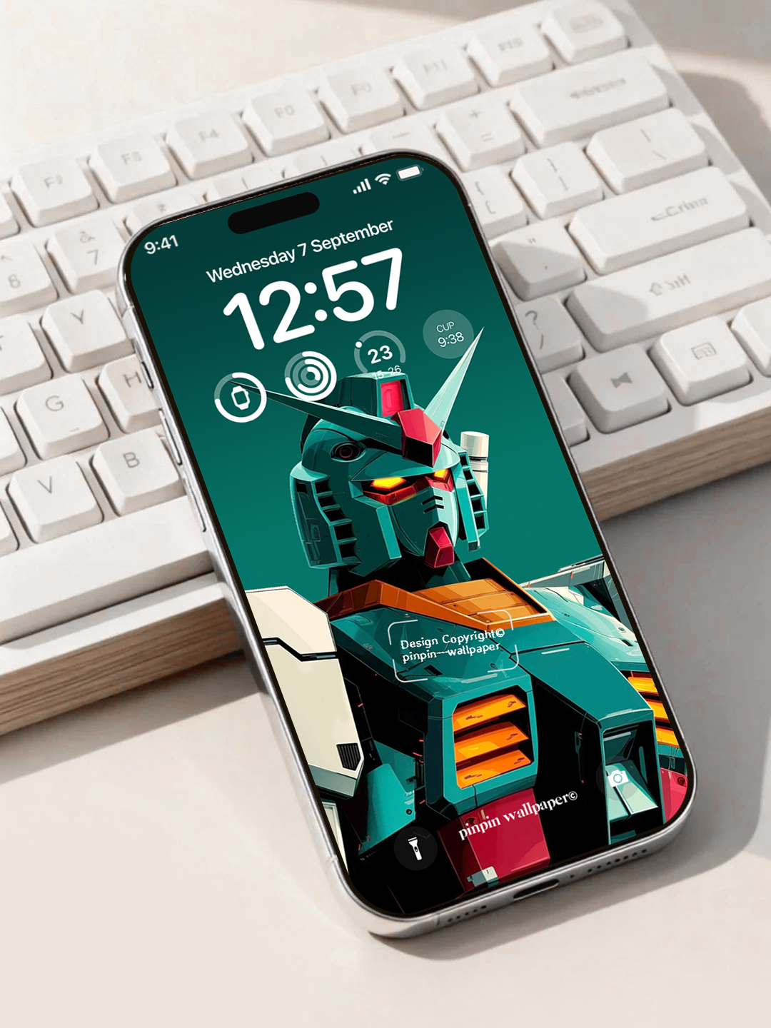 4K HD Phone Wallpaper Background - NO.9501 Minimalist Gradient Style Gundam RX-78 Classic Anime wallpapers for iPhone and Android
