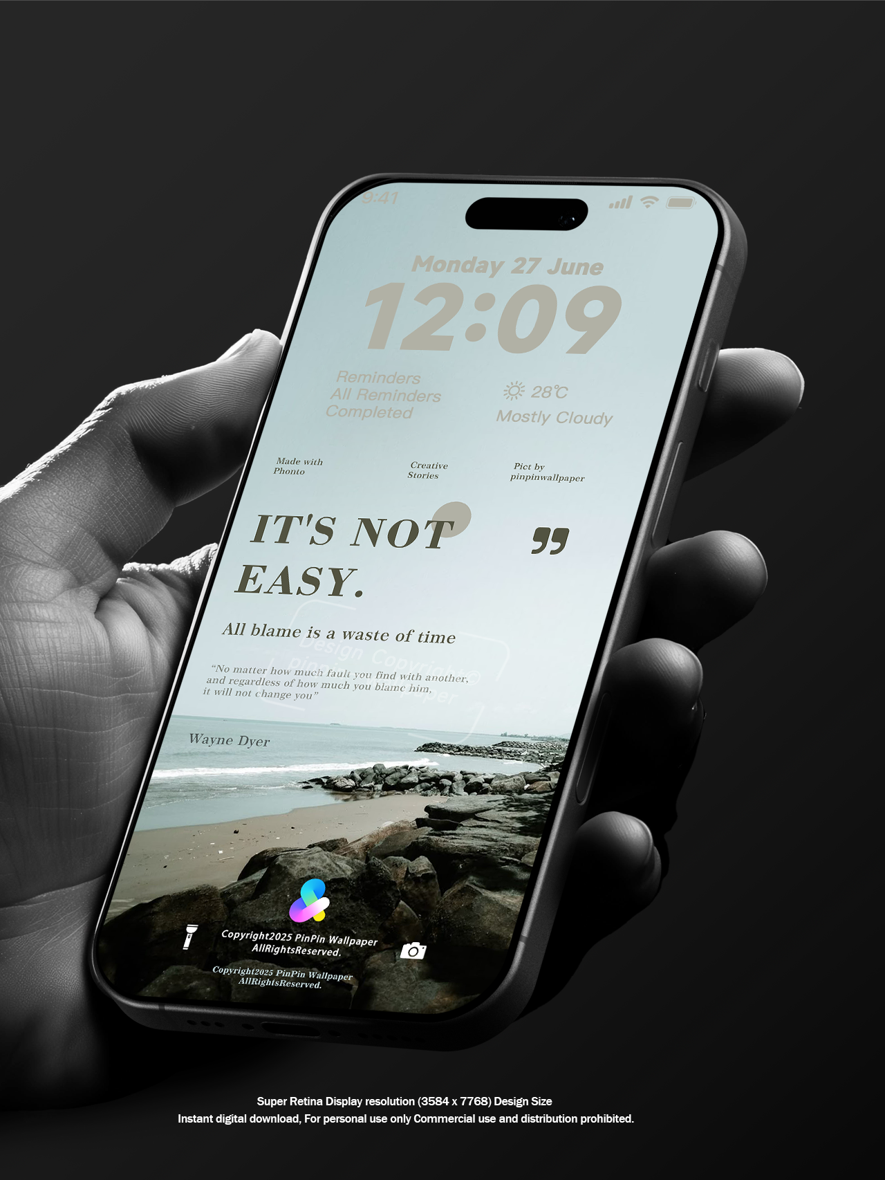 4K HD Wallpaper Background - Minimalist style for iPhone and Android 6PACK