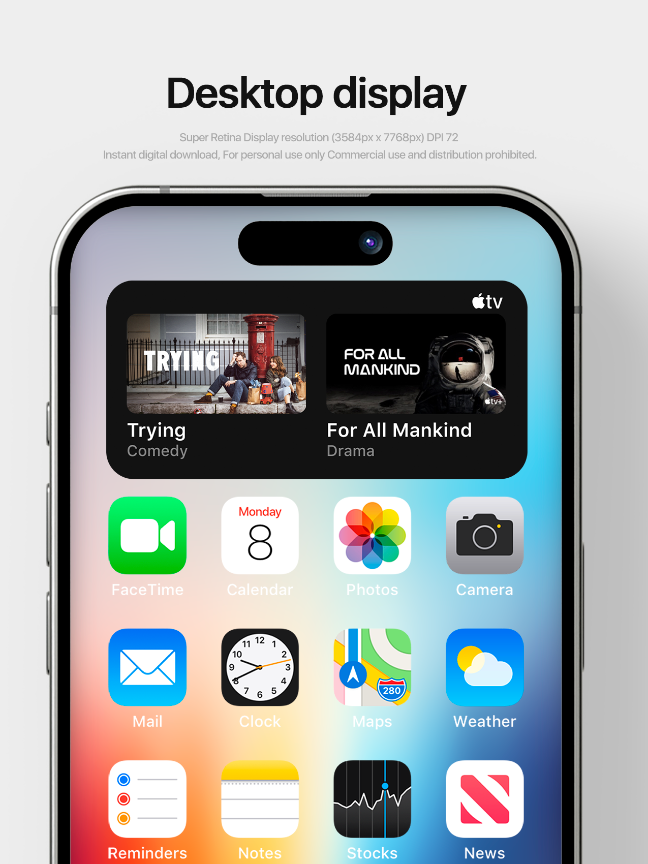 4K HD Apple デバイスの壁紙 背景デザイン 5 パック