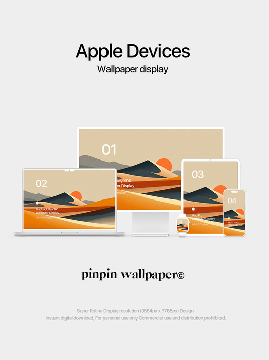 4K HD Apple Devices wallpaper Background Gradient Abstract Style Bule for phone and ipad imac macbook 5 PACK