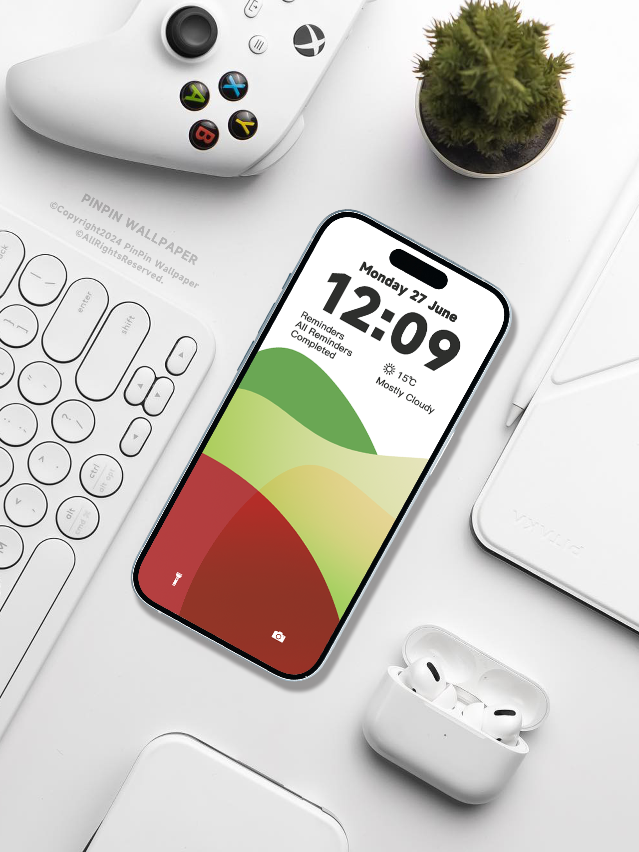 4K HD 壁紙の背景 - iPhone と Android 向けのカラフルな幾何学的形状