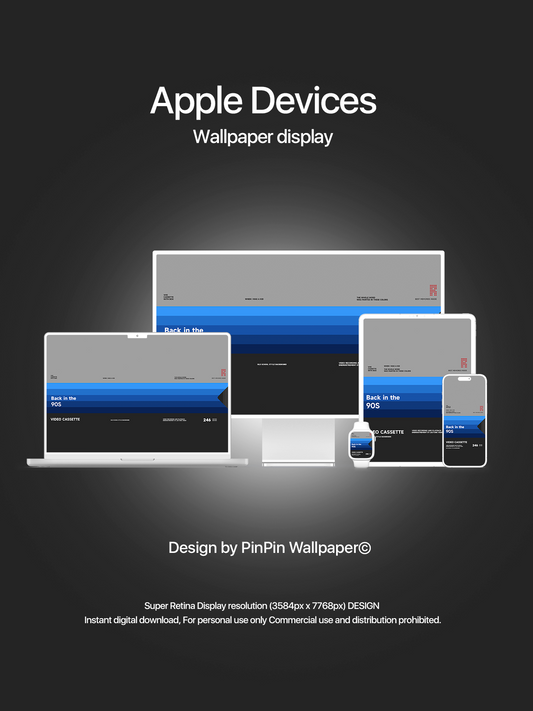 4K HD Apple Devices wallpaper Background Gradient Abstract Style Bule for phone and ipad imac macbook 5 PACK