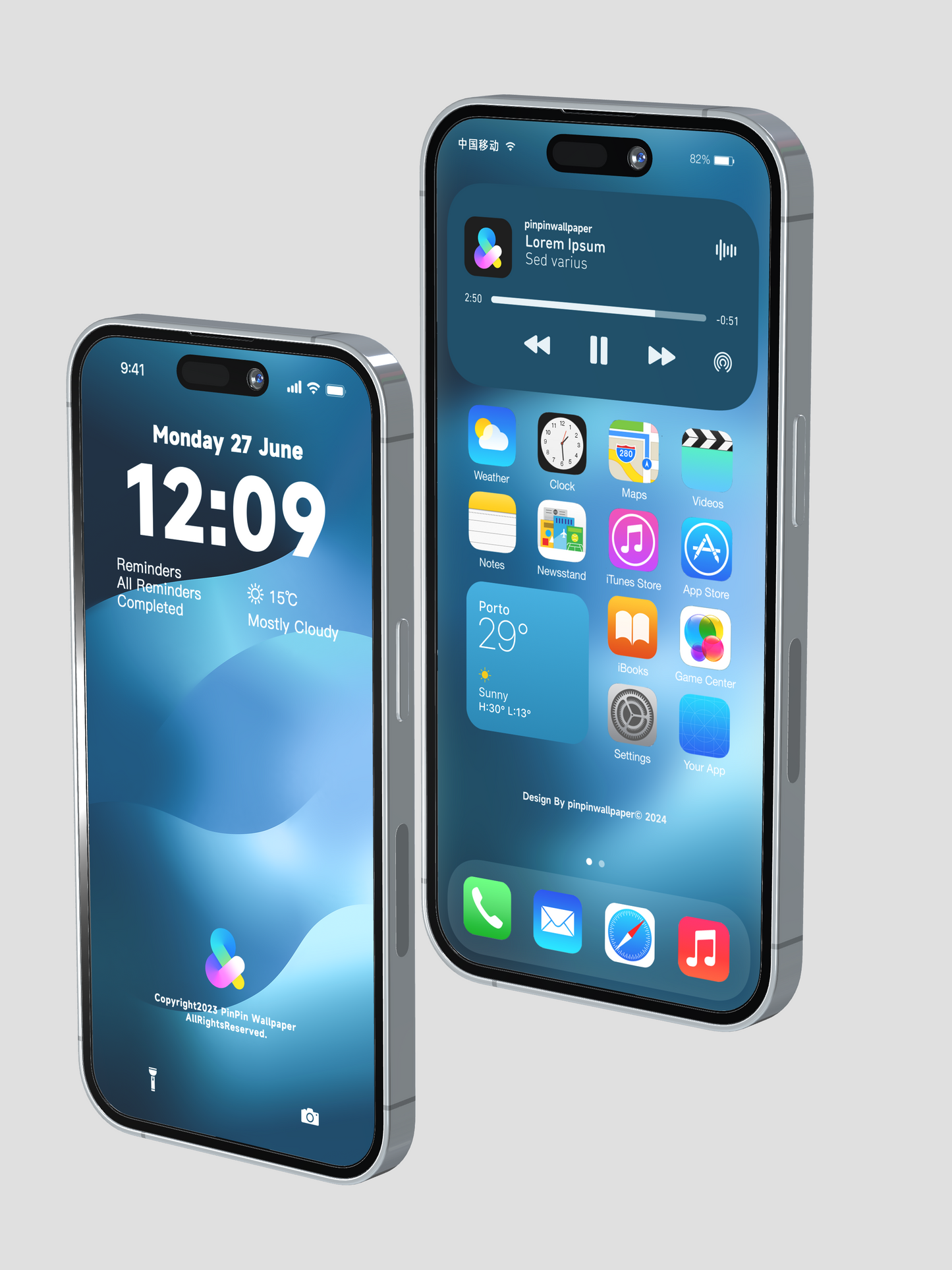 4K HD 壁紙の背景 - iPhone と Android 向けのミニマリスト スタイルのグラデーション