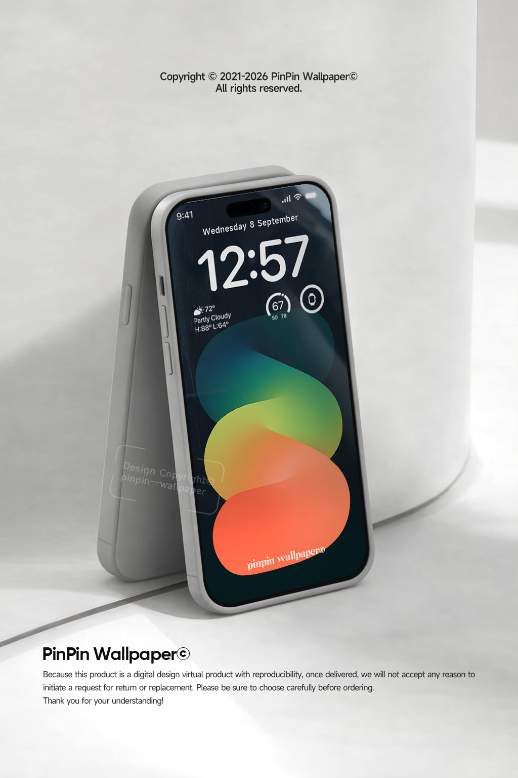 4K HD Phone Wallpaper Background - NO.6028 Minimalist Gradient Style wallpapers for iPhone and Android