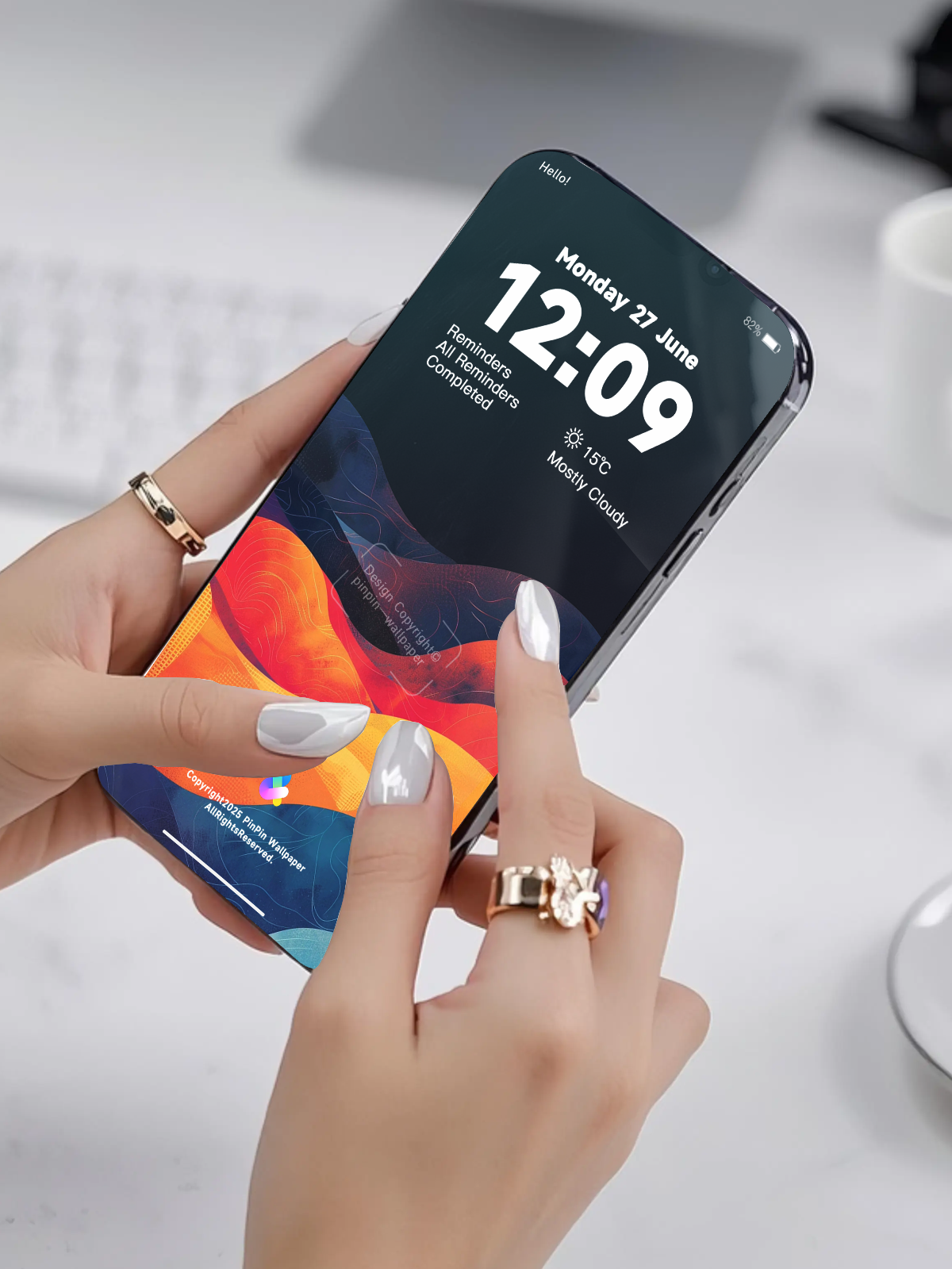 4K HD 壁紙の背景 - iPhone および Android 向け Black Universe Series20
