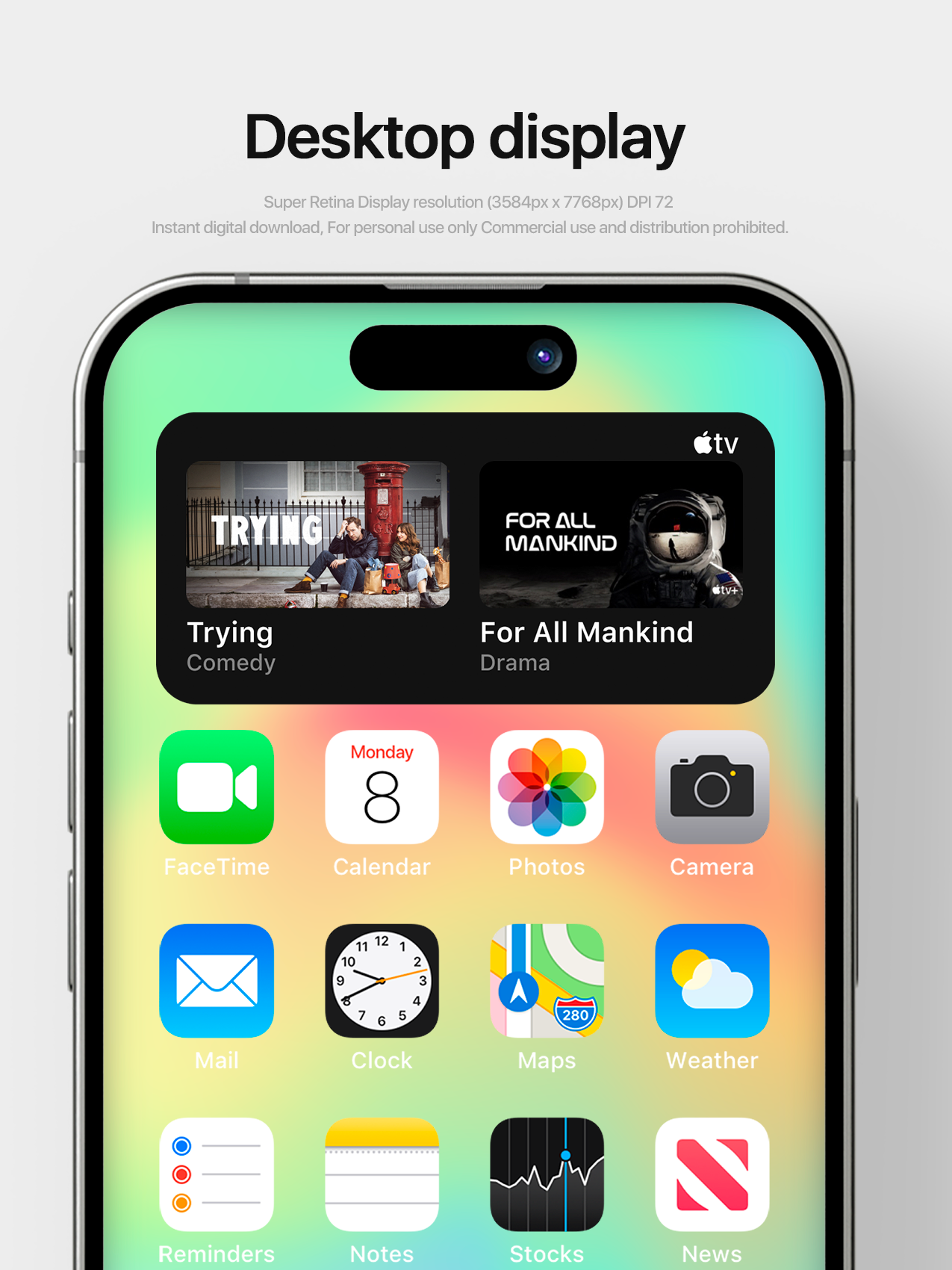 4K HD Apple デバイスの壁紙 背景デザイン 5 パック