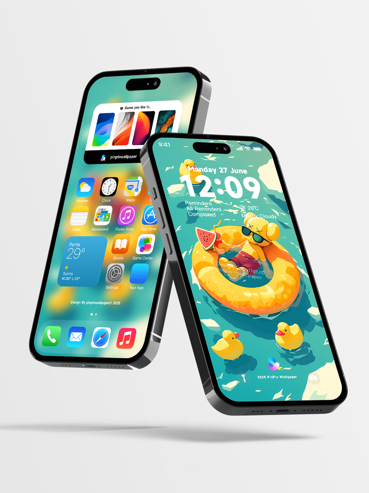 4K HD Phone Wallpaper Background - Minimalist Gradient Style summer KAWS wallpapers for iPhone and Android