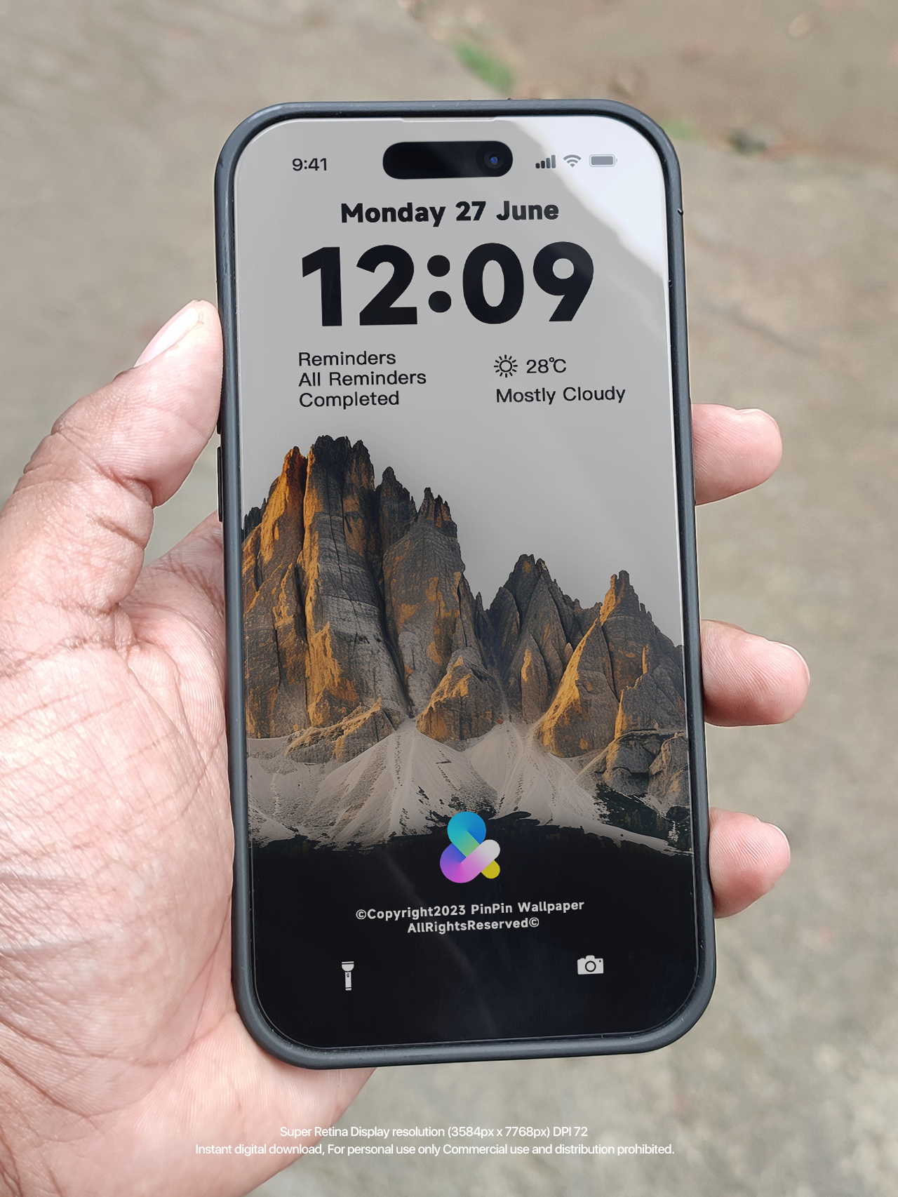 4K HD 壁紙の背景 - iPhone と Android 用のグレーと黒の幾何学的抽象パターン