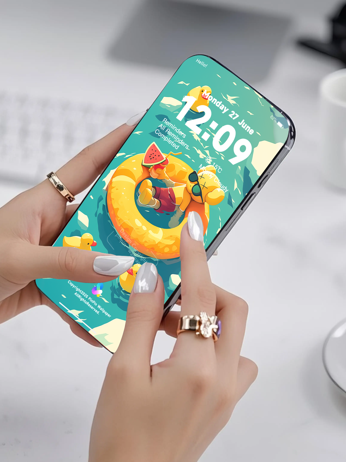 4K HD Phone Wallpaper Background - Minimalist Gradient Style summer KAWS wallpapers for iPhone and Android