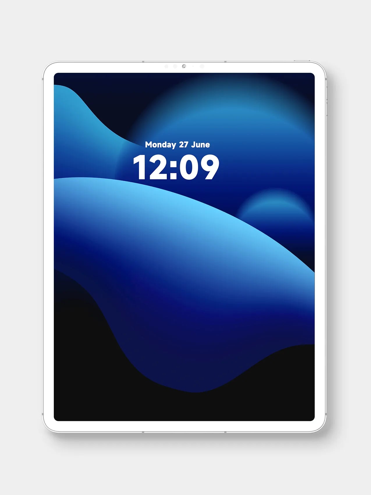 4K HD Apple Devices wallpaper Background Gradient Abstract Style Bule for phone and ipad imac macbook 5 PACK