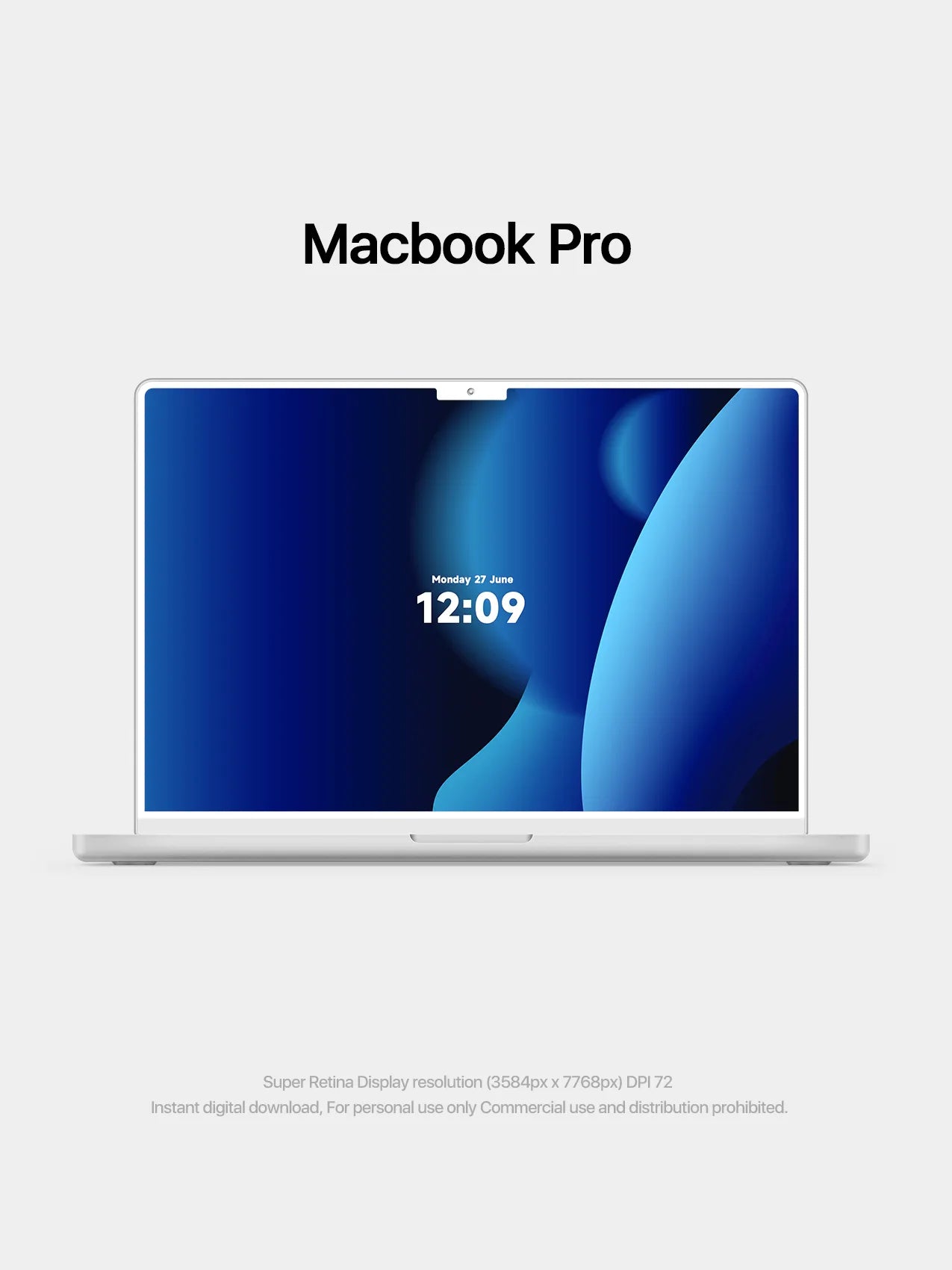 4K HD Apple Devices wallpaper Background Gradient Abstract Style Bule for phone and ipad imac macbook 5 PACK