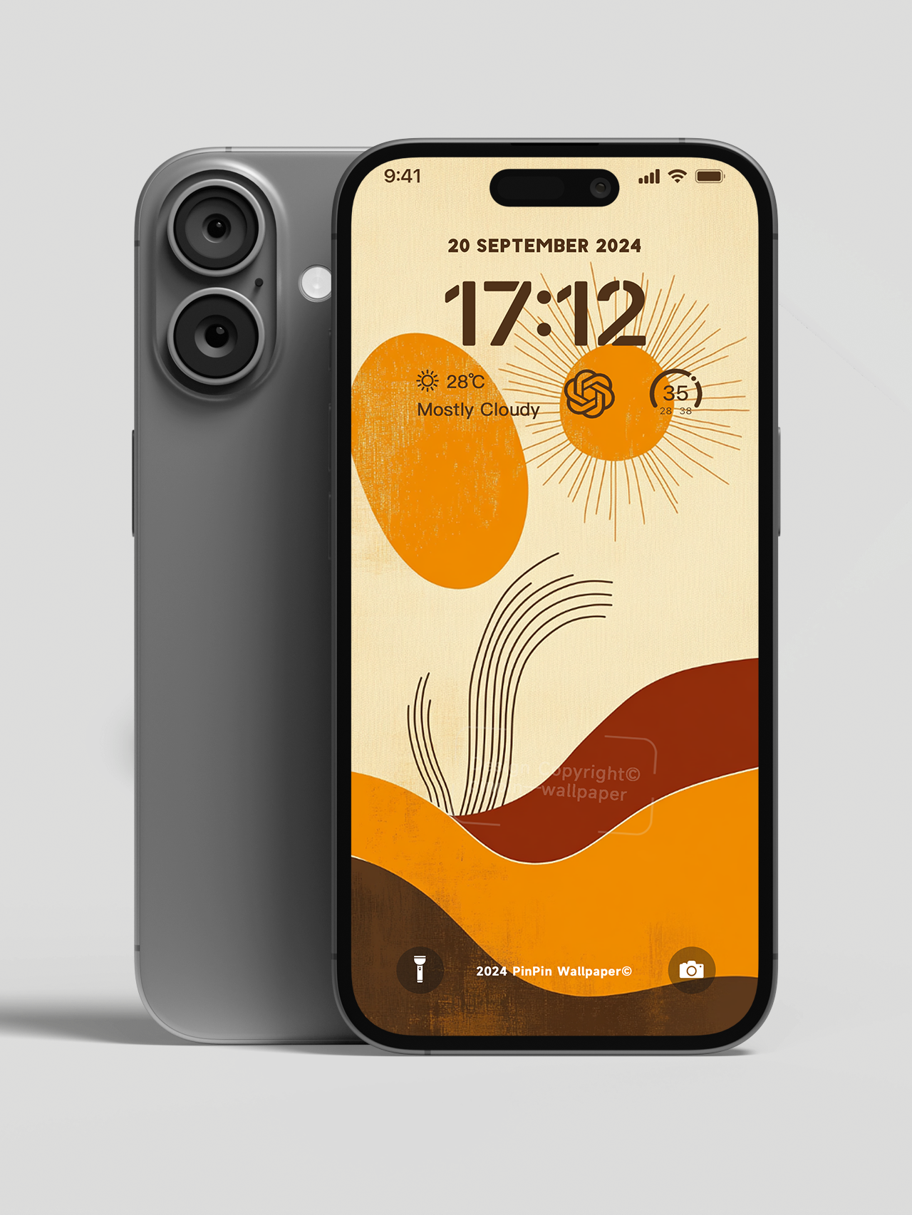 4K HD 壁紙の背景 - iPhone と Android 向けのミニマリスト スタイルのグラデーション