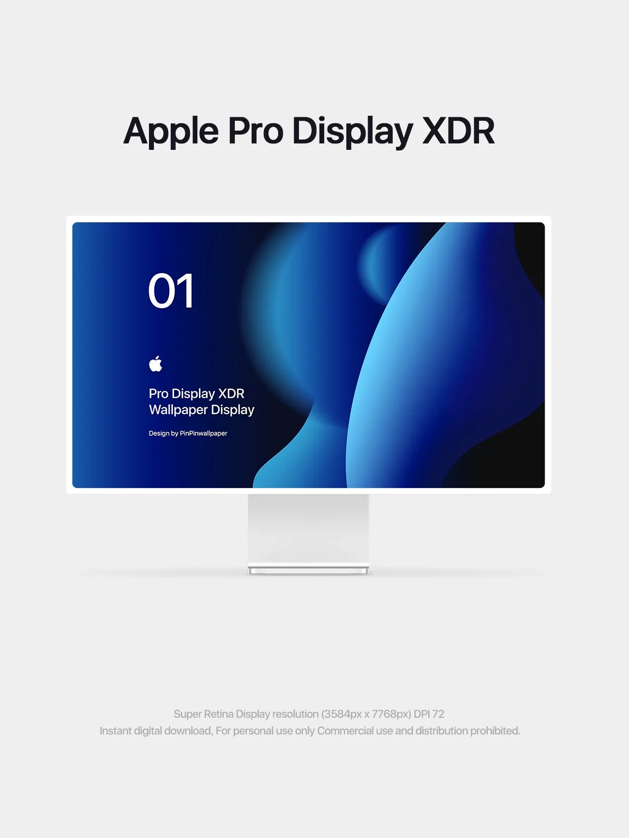 4K HD Apple Devices wallpaper Background Gradient Abstract Style Bule for phone and ipad imac macbook 5 PACK