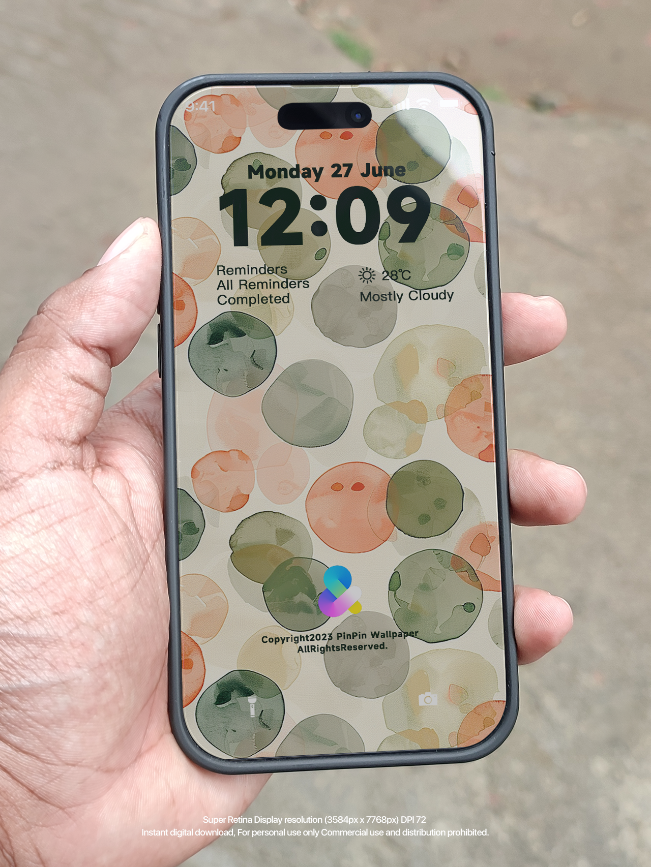 iPhone と Android 向けの 4K HD 壁紙の背景 - 幾何学的抽象パターン
