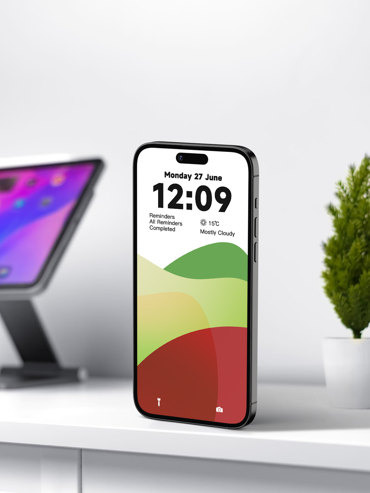 4K HD 壁紙の背景 - iPhone と Android 向けのカラフルな幾何学的形状