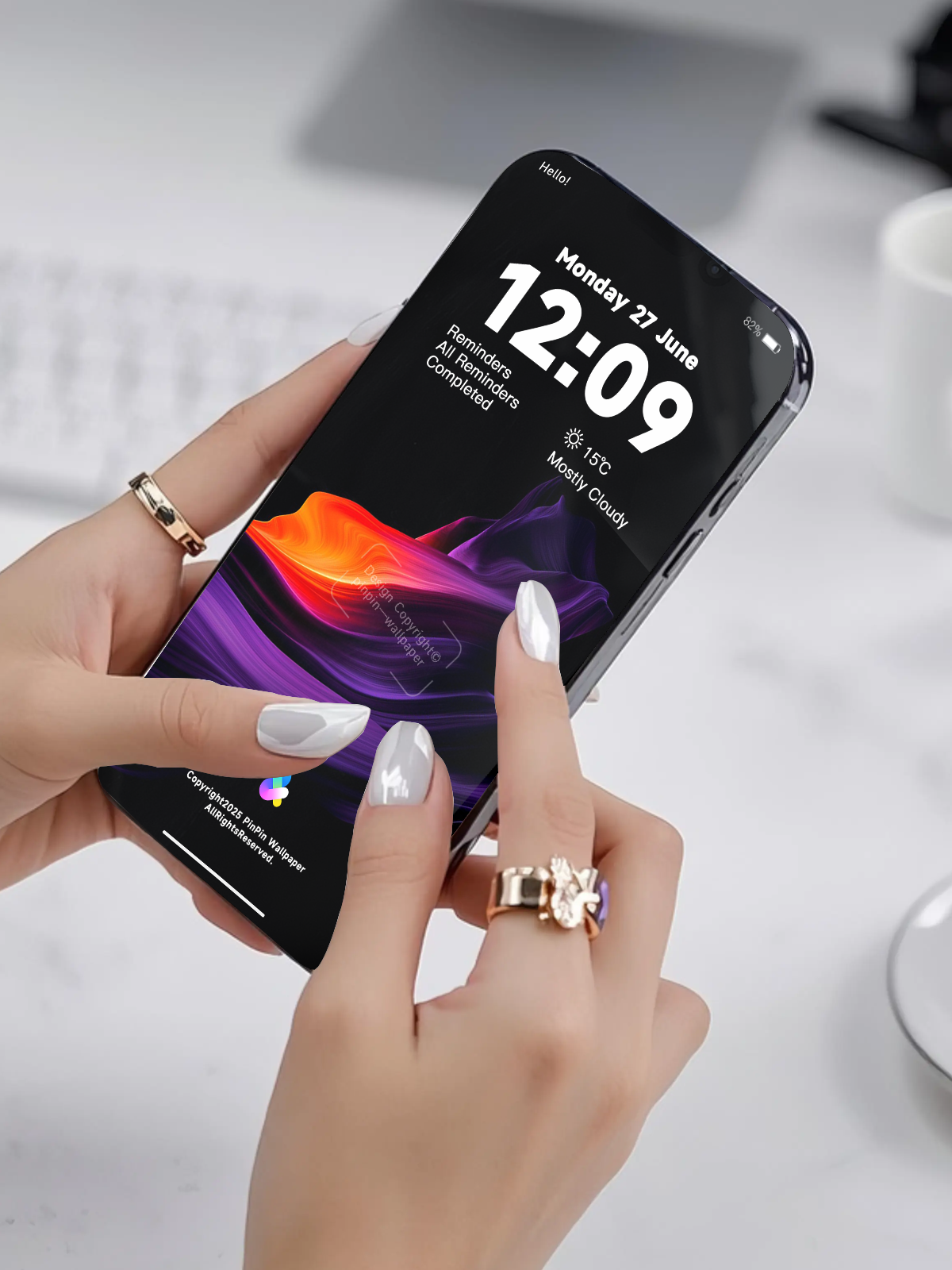 4K HD 壁紙の背景 - iPhone および Android 向け Black Universe Series20