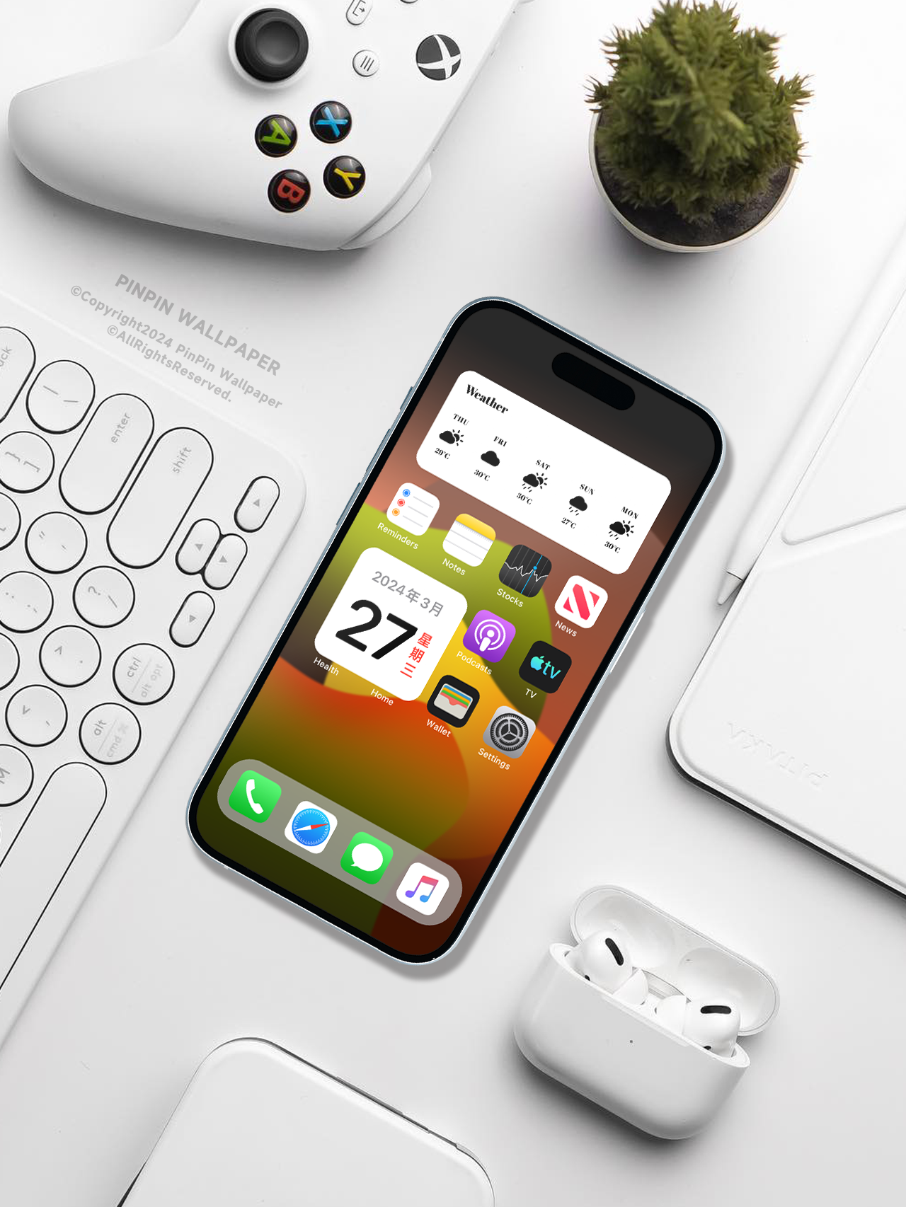 4K HD Wallpaper Backgrounds - Colorful Geometric Shapes for iPhone and Android