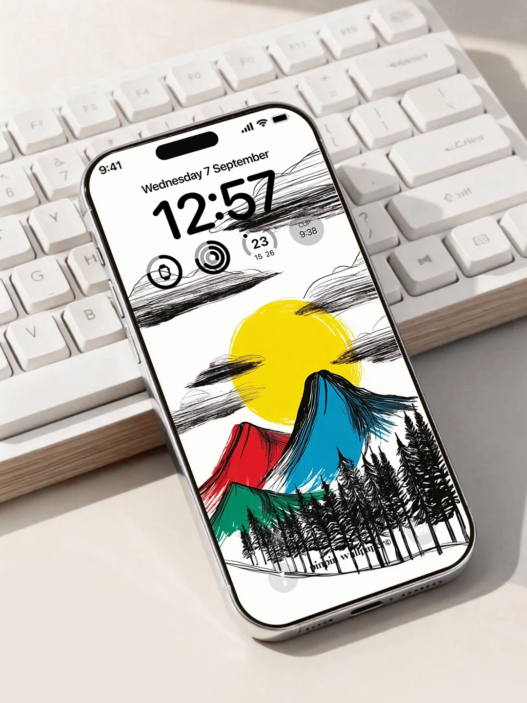4K HD Phone Wallpaper Background - NO.6114 Minimalist Gradient Style wallpapers for iPhone and Android