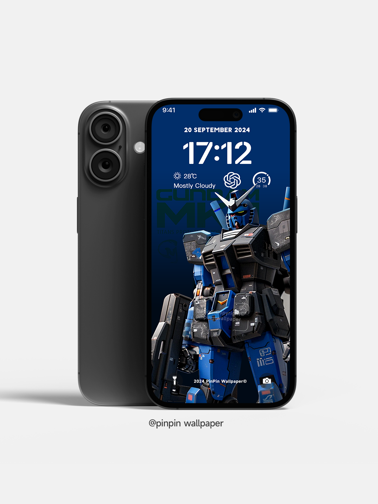 4K HD Phone Wallpaper Background -Gundam Series bule&black - Mechwarrior Wallpapers for iPhone and Android