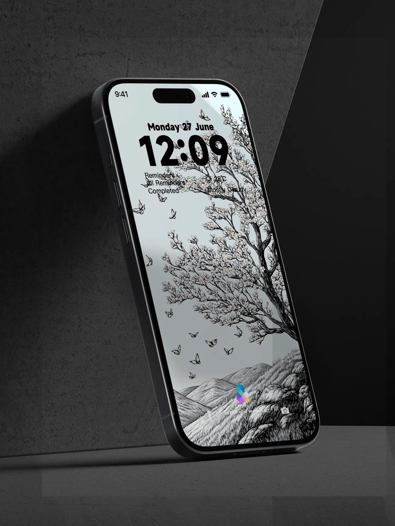 4K HD 壁紙の背景 - iPhone および Android 向け Black Universe Series20