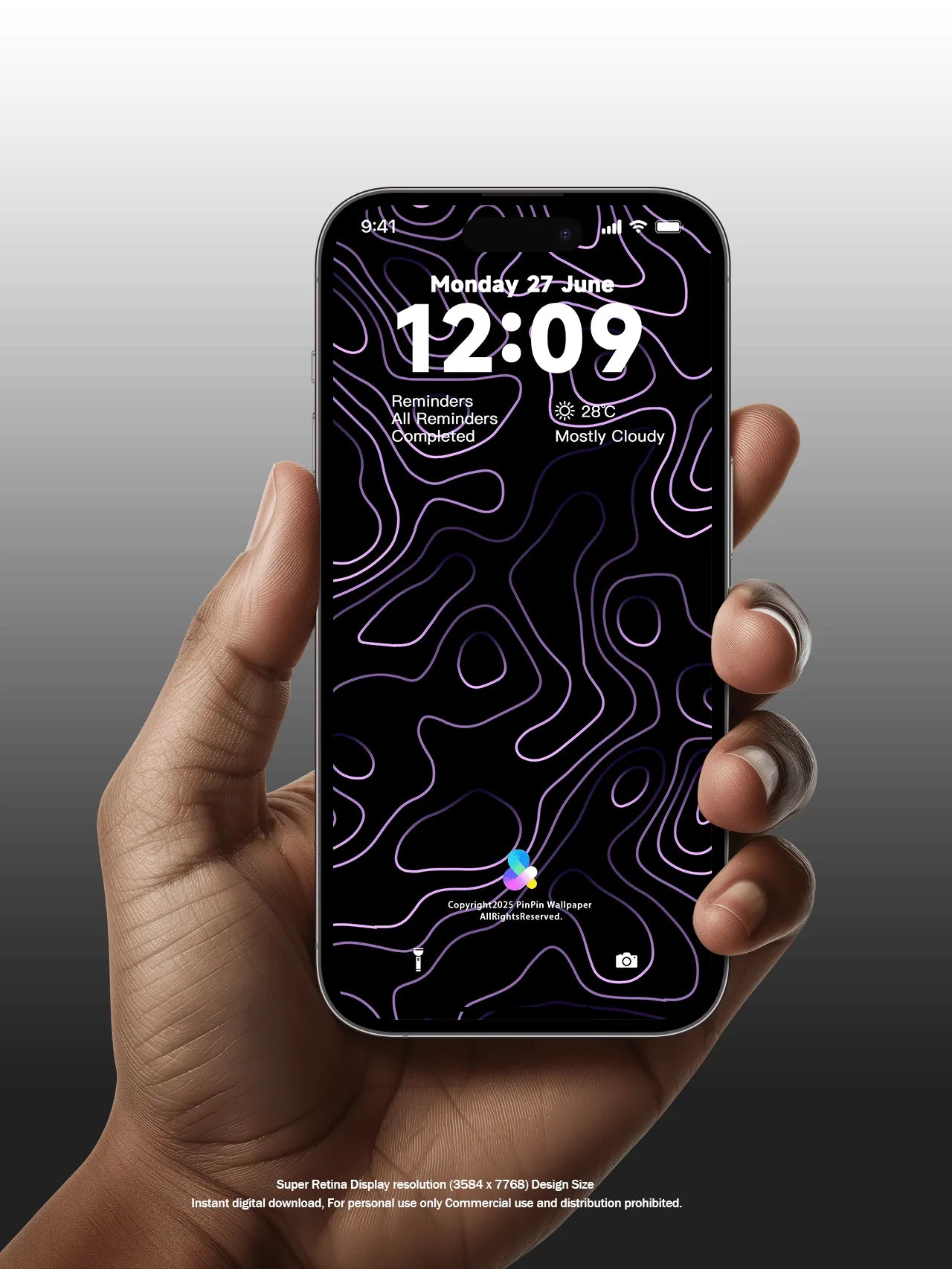 4K HD 壁紙の背景 - iPhone および Android 向け Black Universe Series20