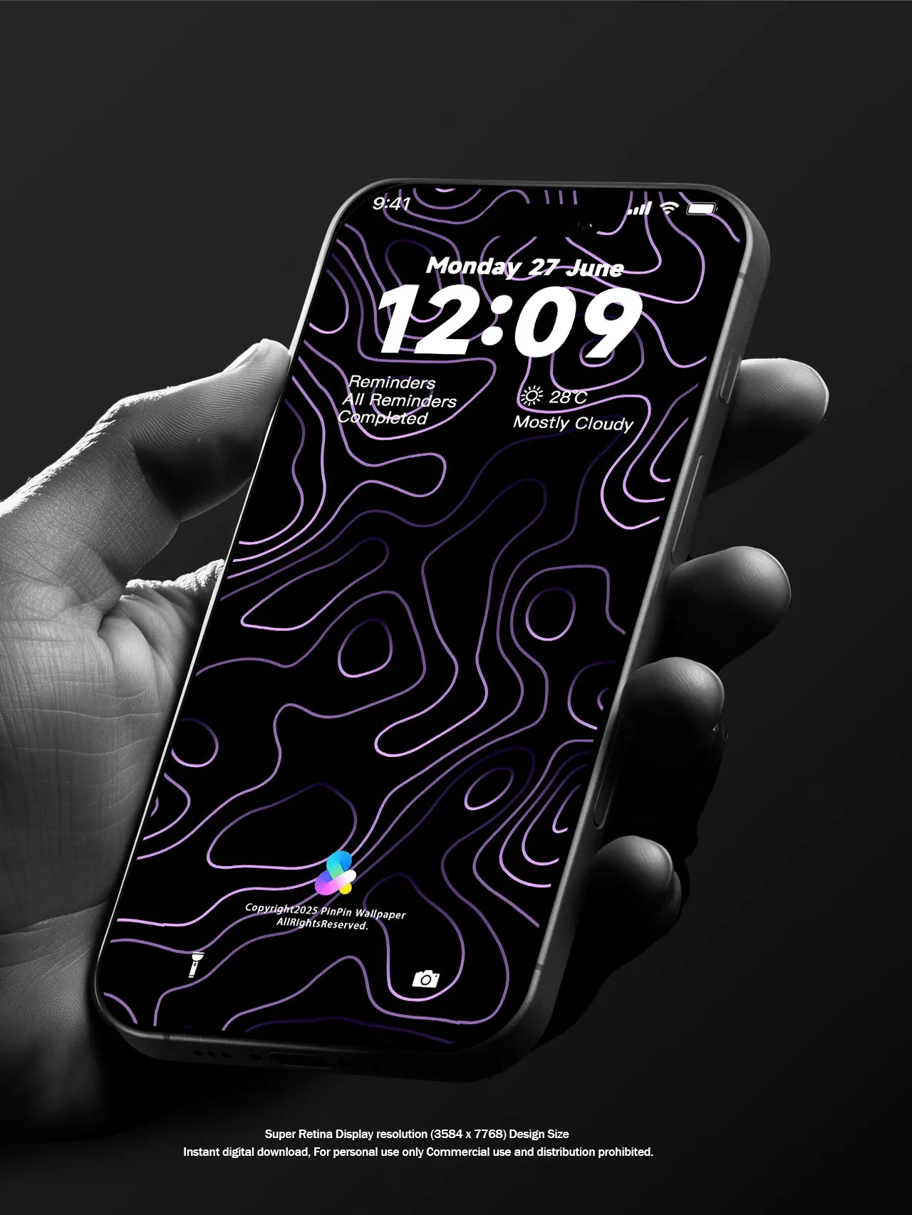 4K HD 壁紙の背景 - iPhone および Android 向け Black Universe Series20