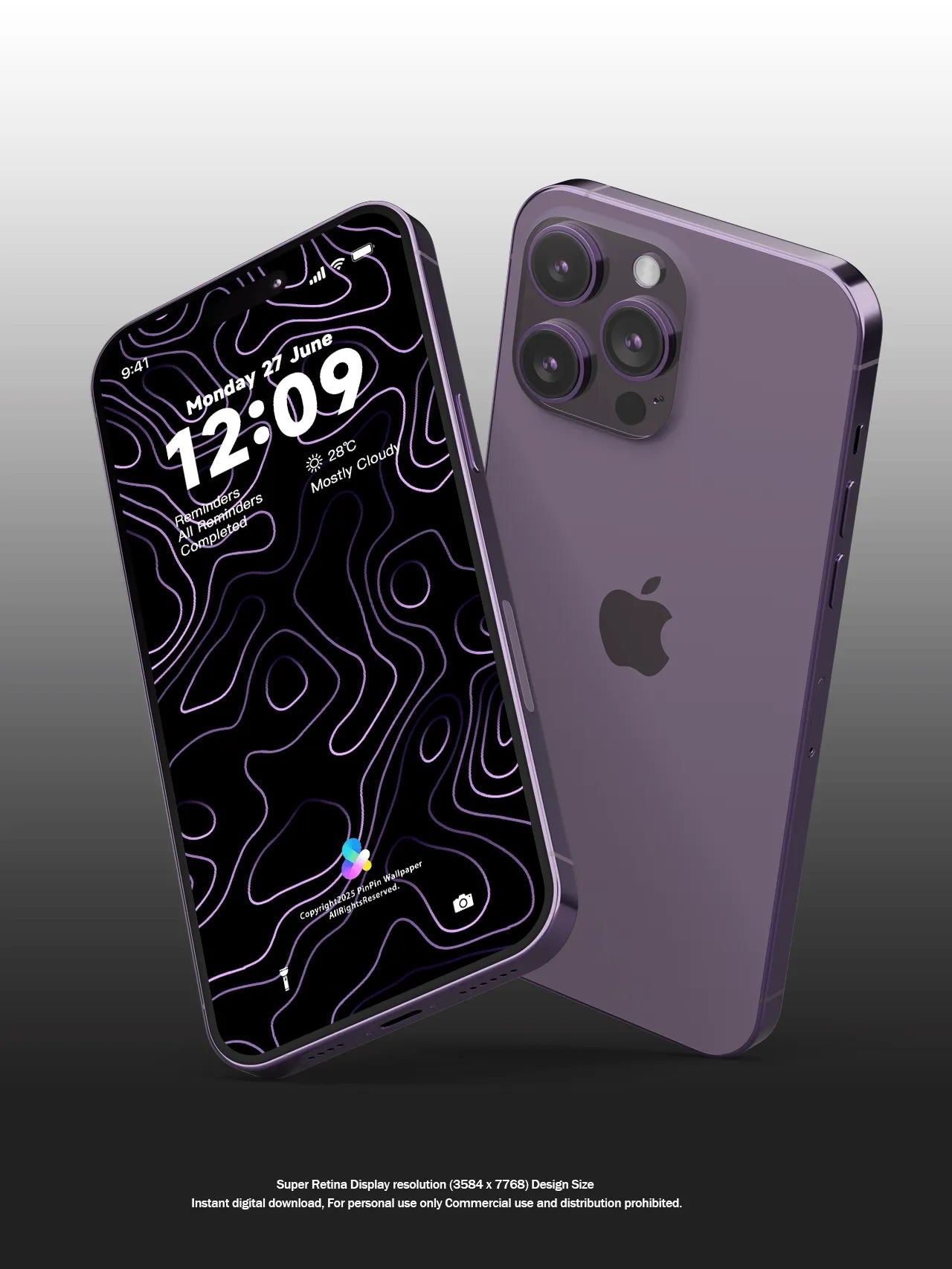 4K HD 壁紙の背景 - iPhone および Android 向け Black Universe Series20