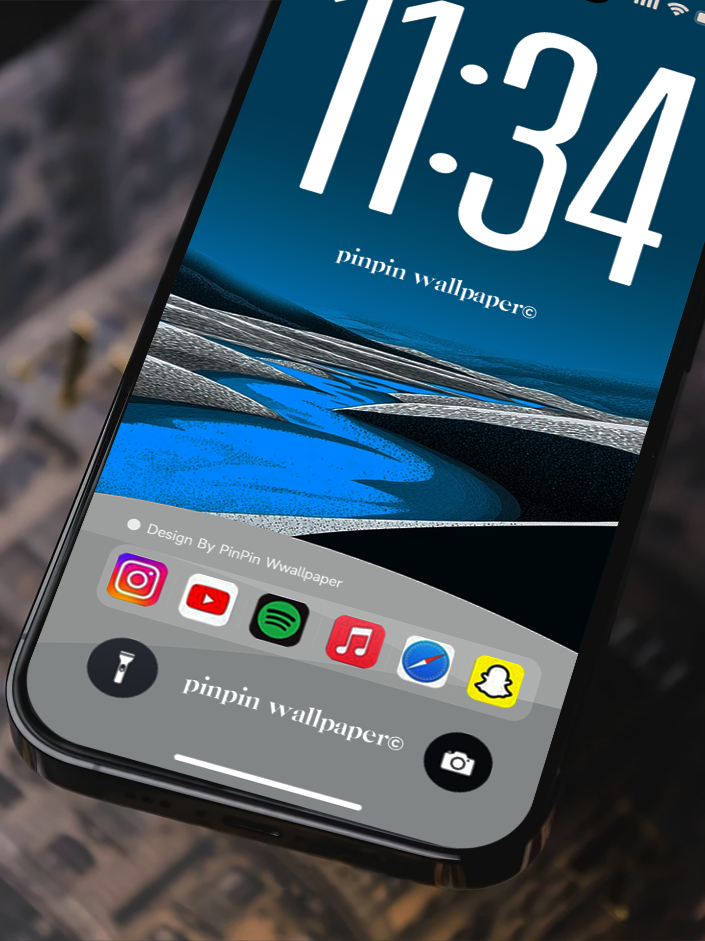 4K HD Phone Wallpaper Background - NO.5788 Minimalist Gradient Style bule wallpapers for iPhone and Android