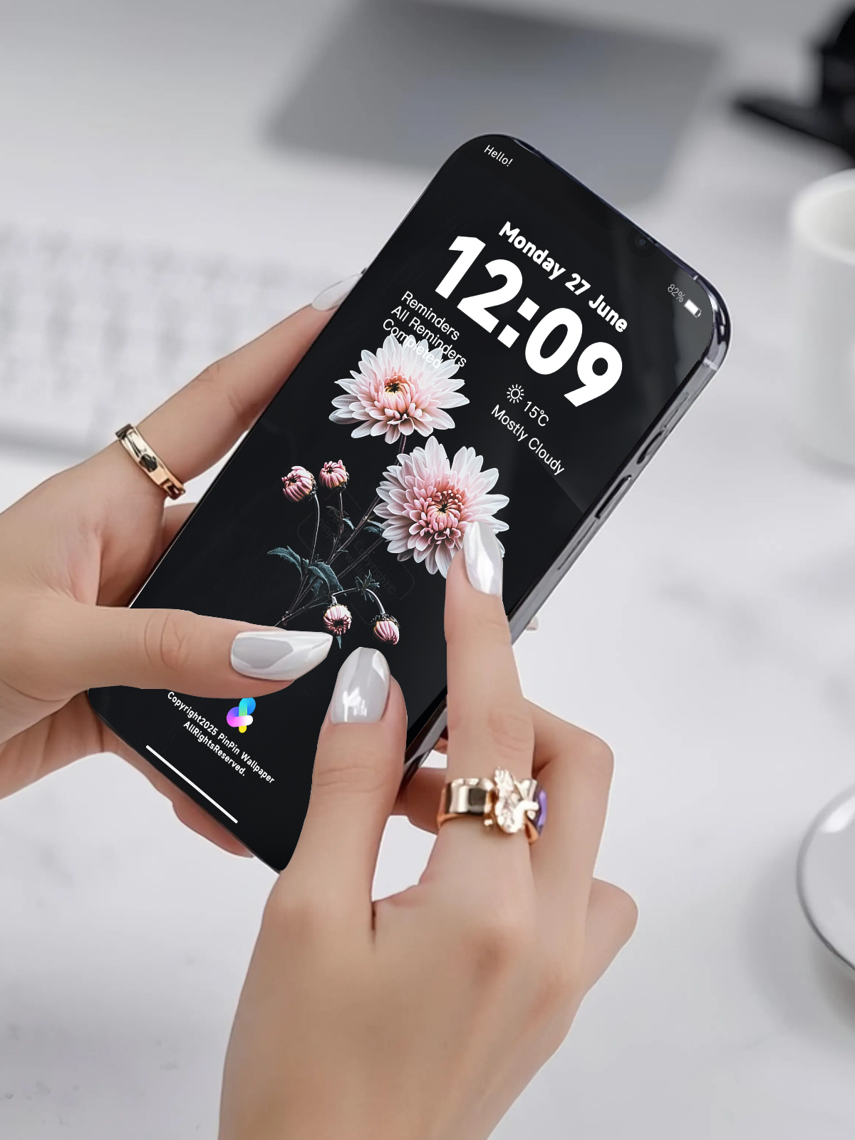 4K HD 壁紙の背景 - iPhone および Android 向け Black Universe Series20