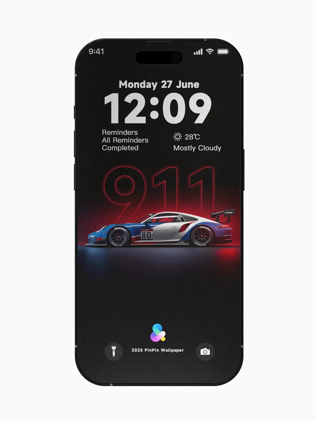4K HD Mobile Wallpaper Backgrounds - Minimalist Gradient Color Porsche 911 Wallpapers for iPhone and Android