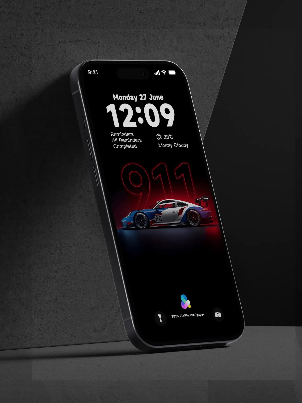 4K HD Mobile Wallpaper Backgrounds - Minimalist Gradient Color Porsche 911 Wallpapers for iPhone and Android
