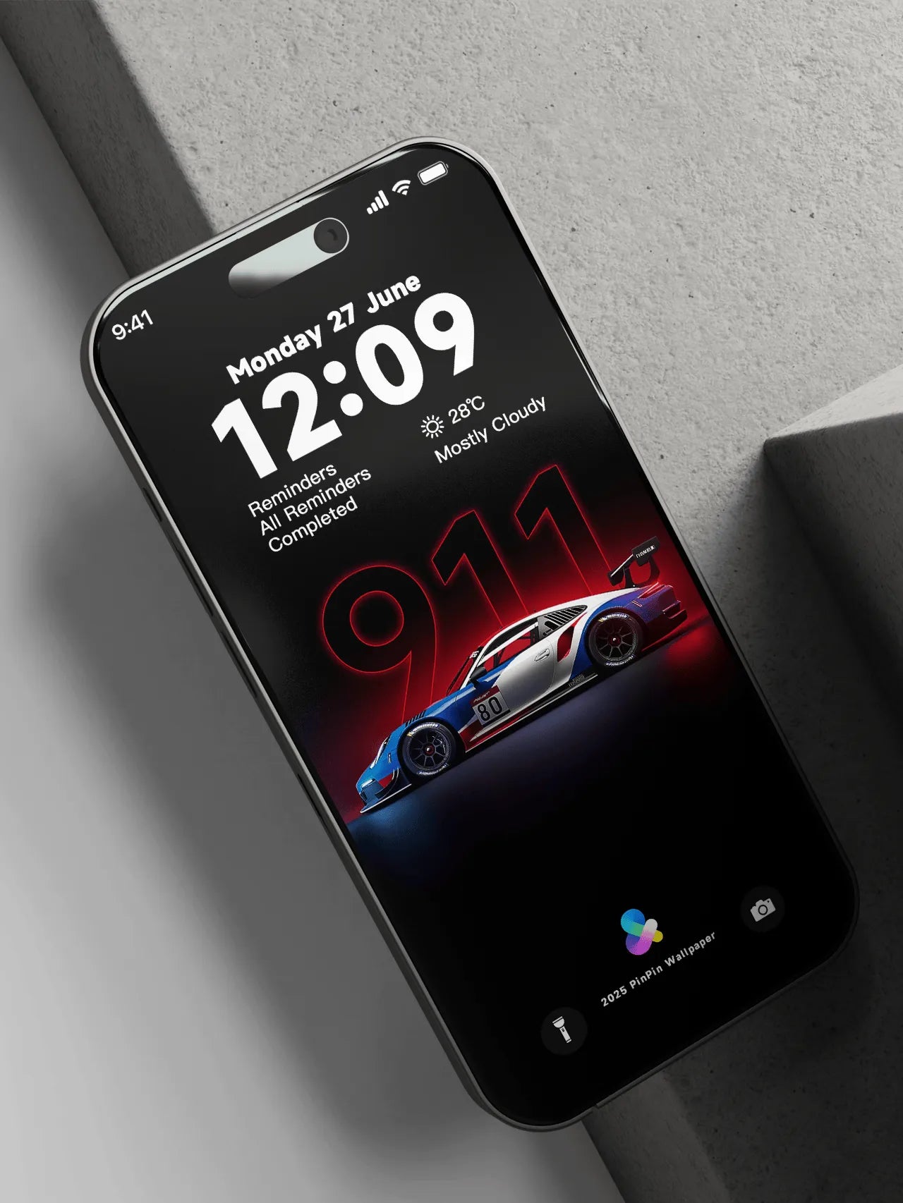 4K HD Mobile Wallpaper Backgrounds - Minimalist Gradient Color Porsche 911 Wallpapers for iPhone and Android
