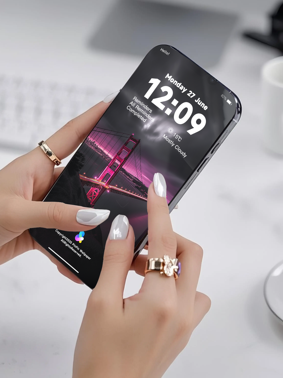 4K HD 壁紙の背景 - iPhone および Android 向け Black Universe Series20