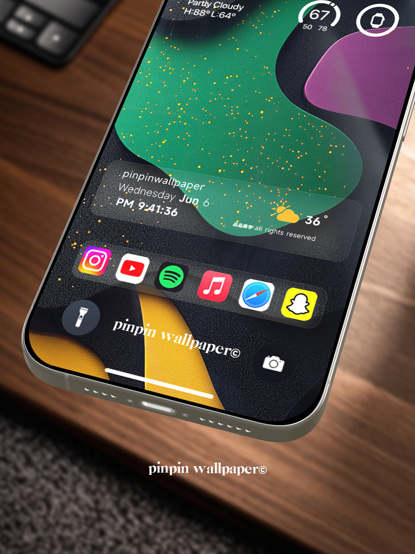 4K HD 壁紙の背景 - iPhone および Android 向け Black Universe Series20