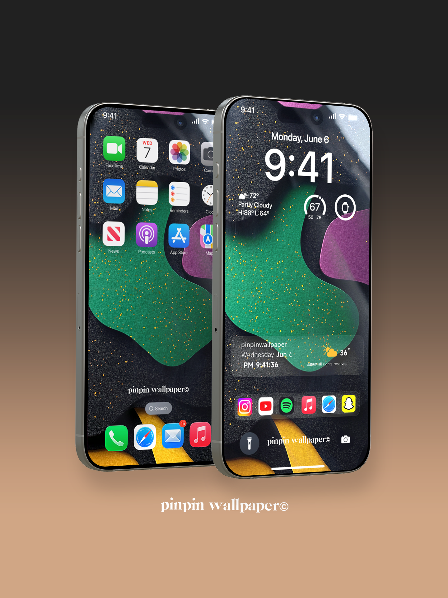 4K HD 壁紙の背景 - iPhone および Android 向け Black Universe Series20
