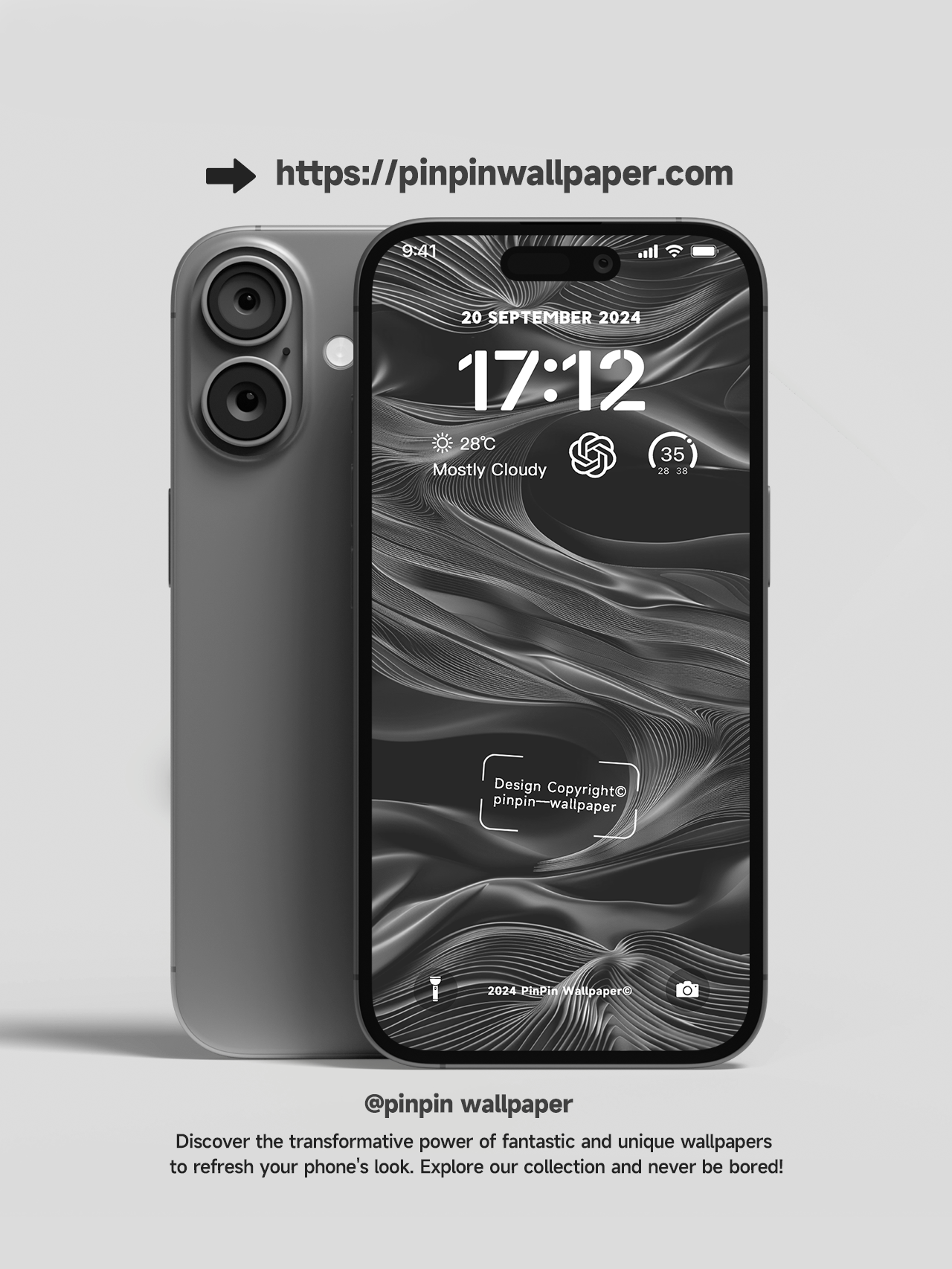 4K HD 壁紙の背景 - iPhone および Android 向け Black Universe Series20