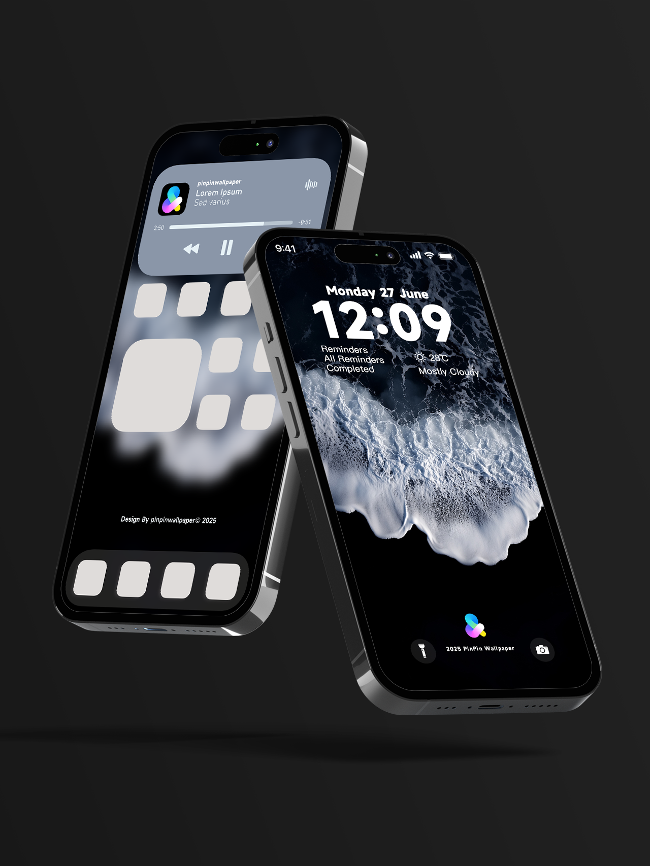 4K HD 壁紙の背景 - iPhone および Android 向け Black Universe Series20
