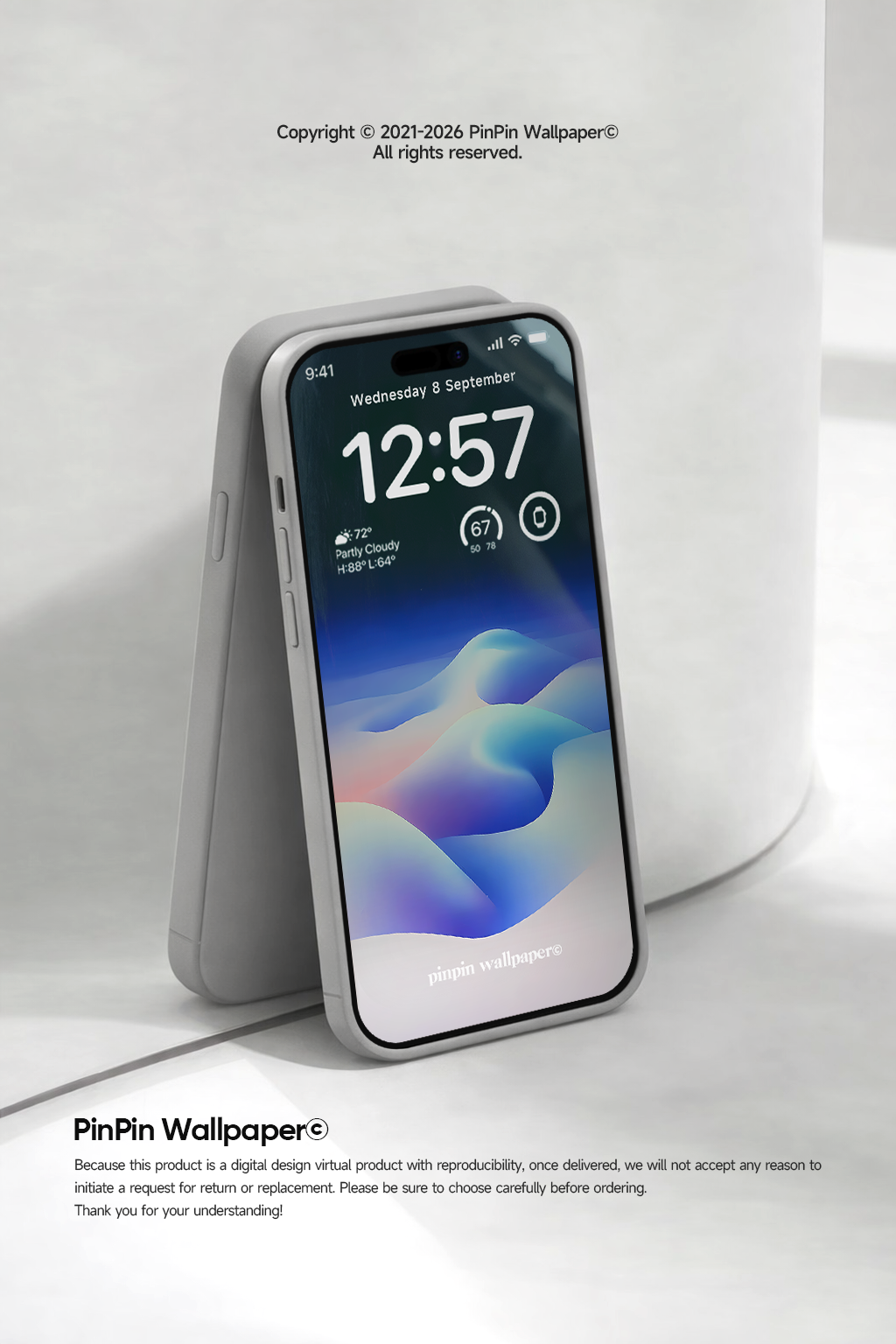 4K HD Phone Wallpaper Background - NO.6034 Minimalist Gradient Style wallpapers for iPhone and Android