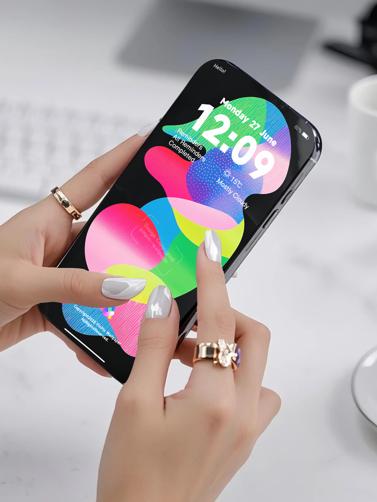 4K HD 壁紙の背景 - iPhone および Android 向け Black Universe Series20