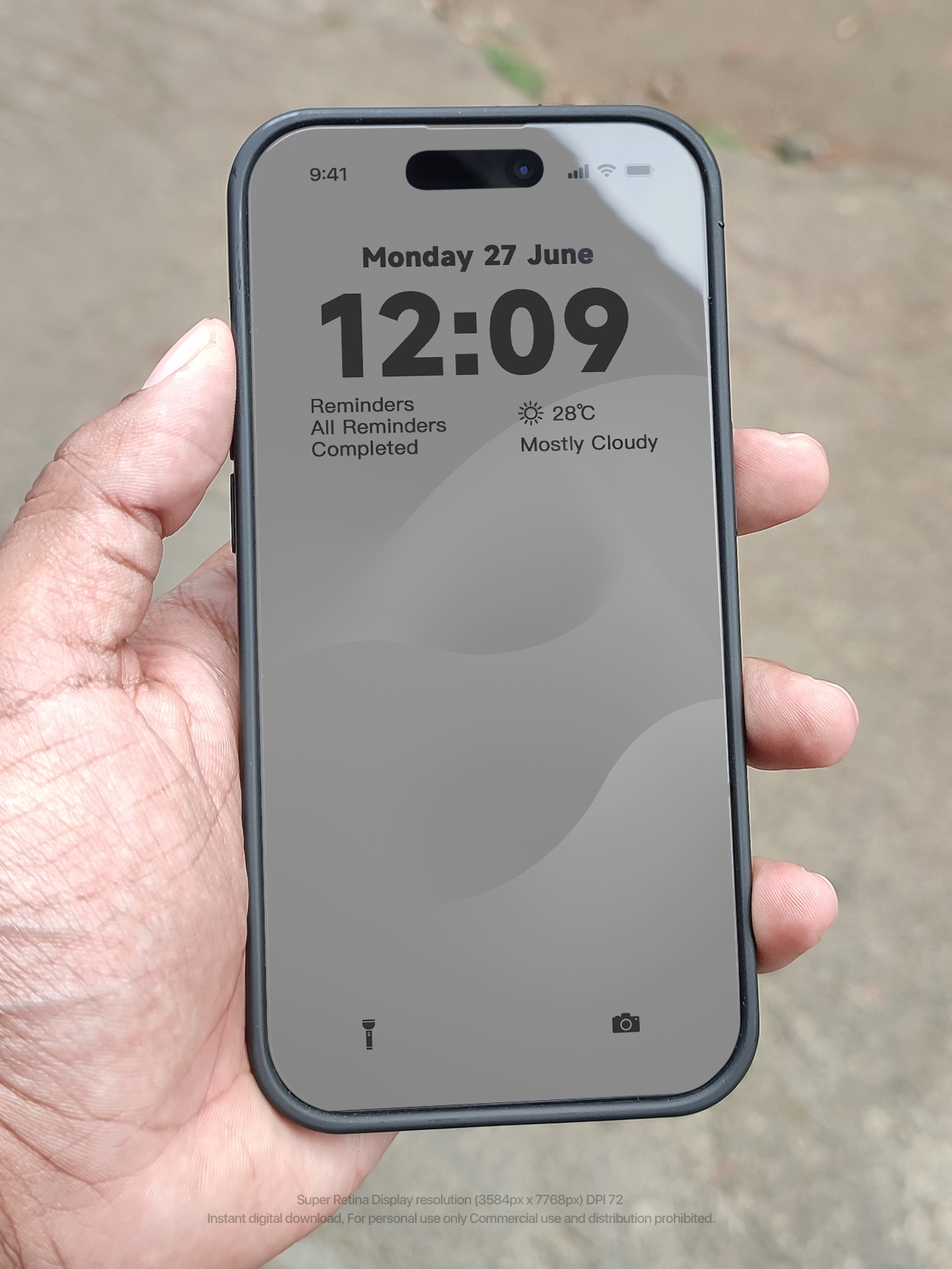 4K HD Phone Wallpaper Background - Abstract style gray for iPhone and Android
