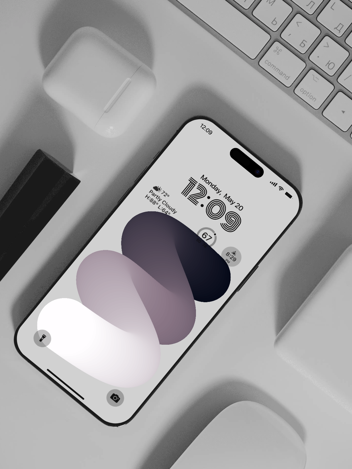 4K HD 壁紙の背景 - iPhone および Android 向け Black Universe Series20