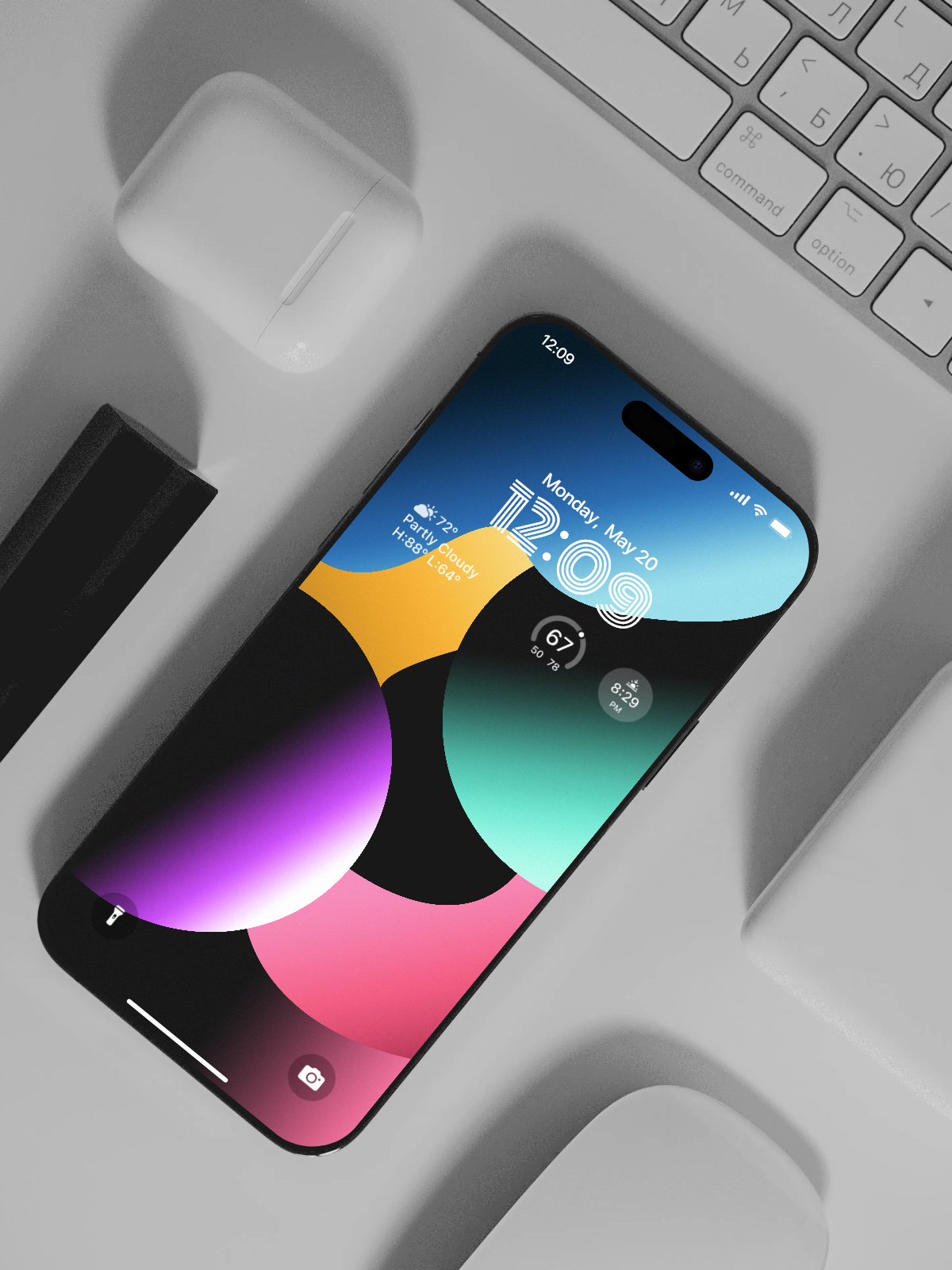 4K HD 壁紙の背景 - iPhone および Android 向け Black Universe Series20