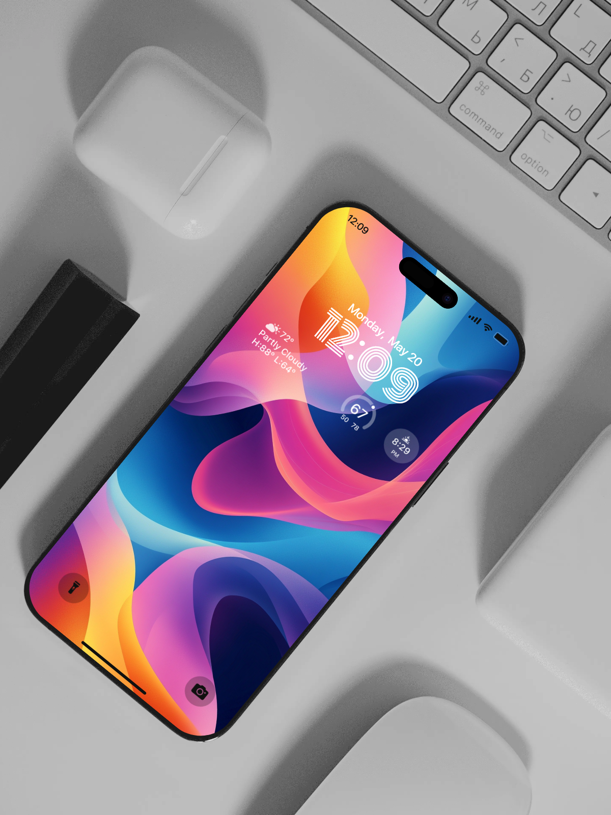 4K HD 壁紙の背景 - iPhone および Android 向け Black Universe Series20