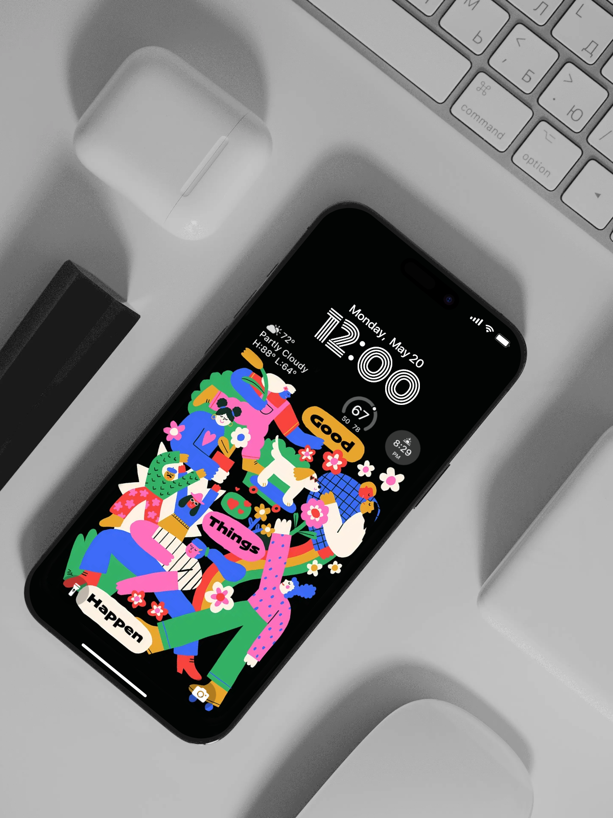4K HD 壁紙の背景 - iPhone および Android 向け Black Universe Series20
