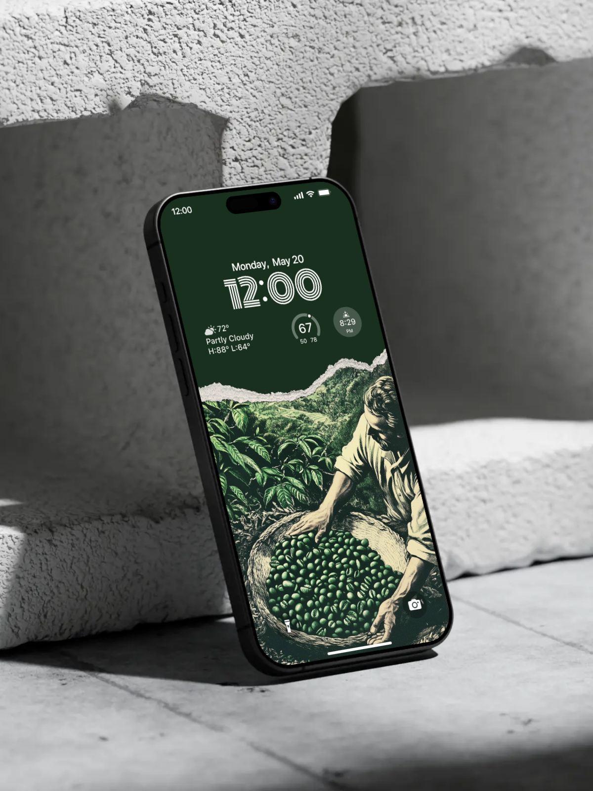 4K HD Phone Wallpaper Background - Vintage Coffee Manor Style wallpapers for iPhone and Android