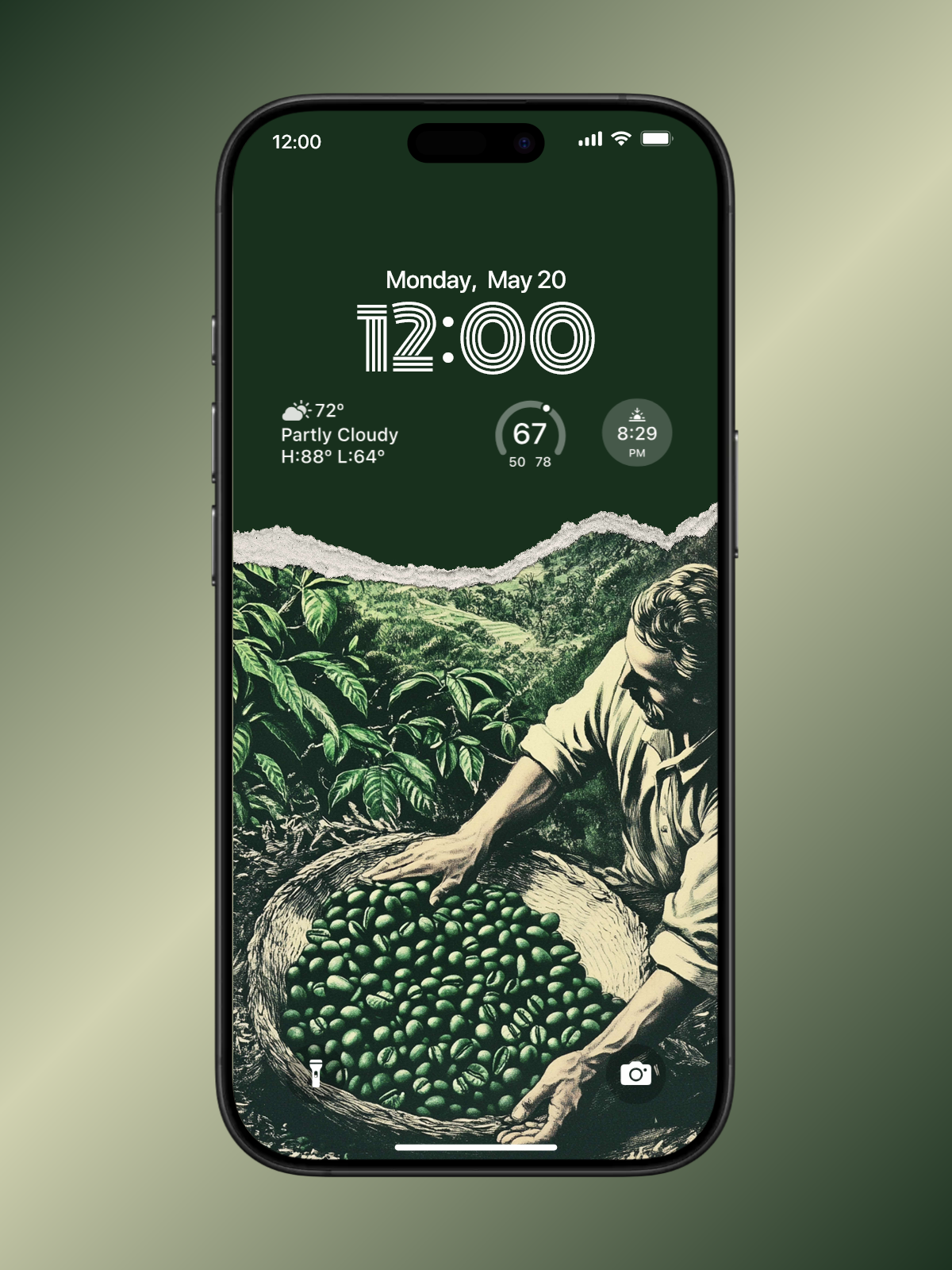 4K HD Phone Wallpaper Background - Vintage Coffee Manor Style wallpapers for iPhone and Android