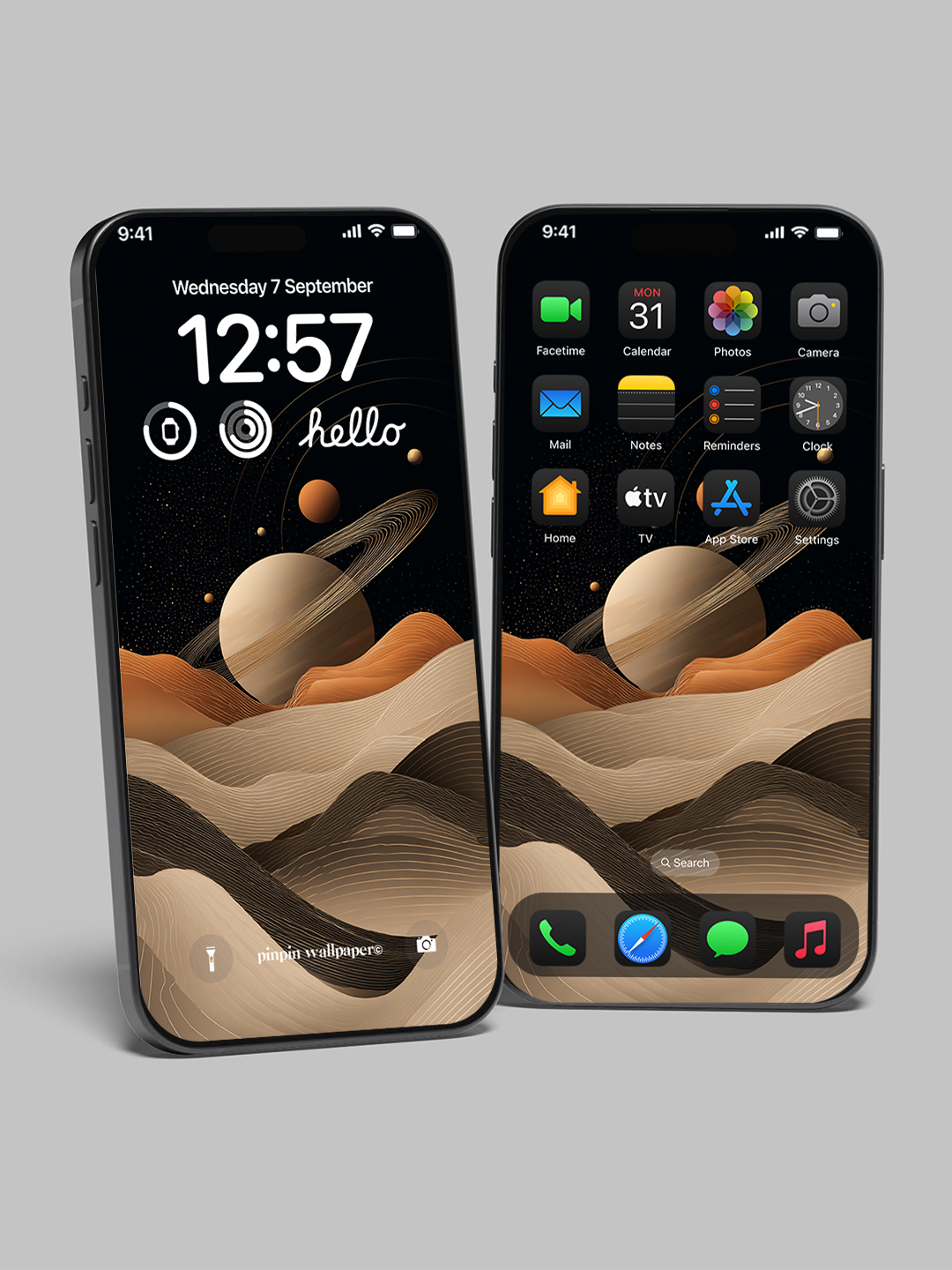 4K HD 壁紙の背景 - iPhone および Android 向け Black Universe Series20