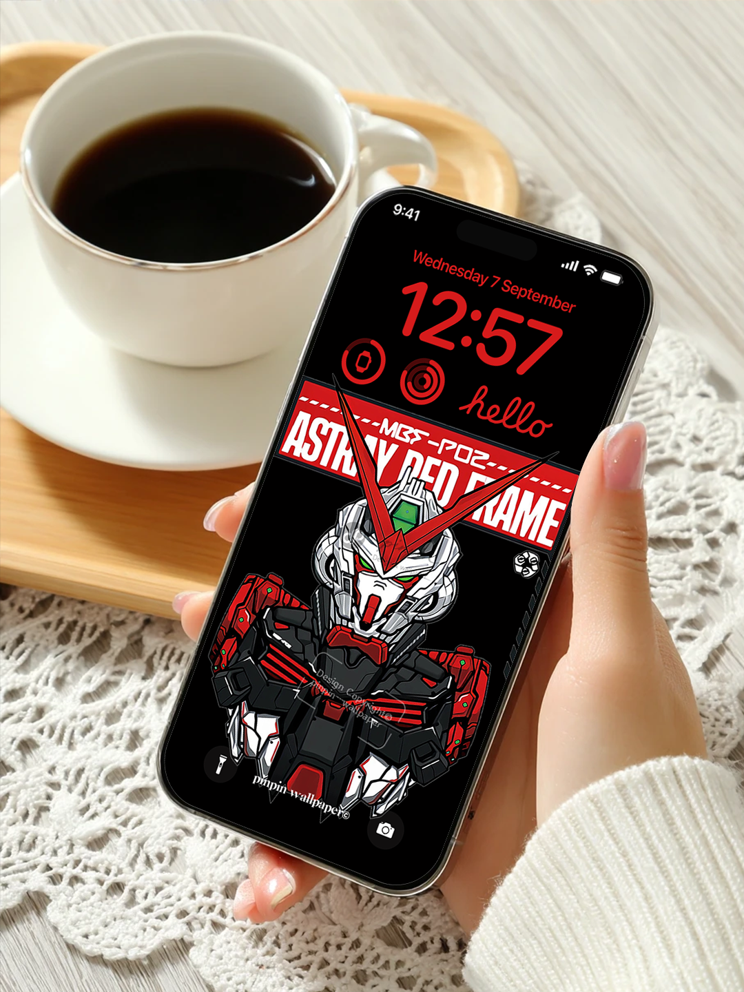 4K HD Phone Wallpaper Background - NO.6162 Minimalist Gradient Style Graffiti Gundam wallpapers for iPhone and Android