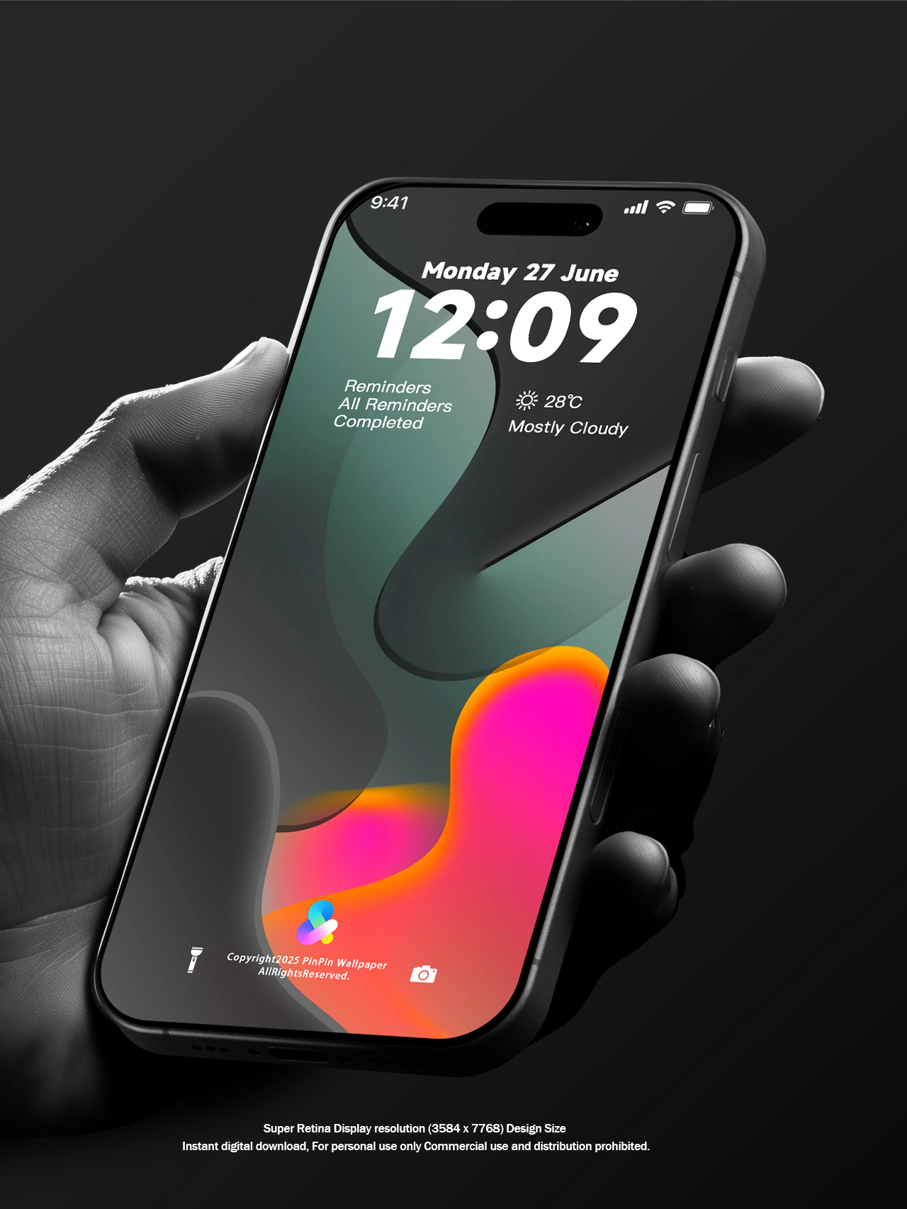 4K HD 壁紙の背景 - iPhone および Android 向け Black Universe Series20